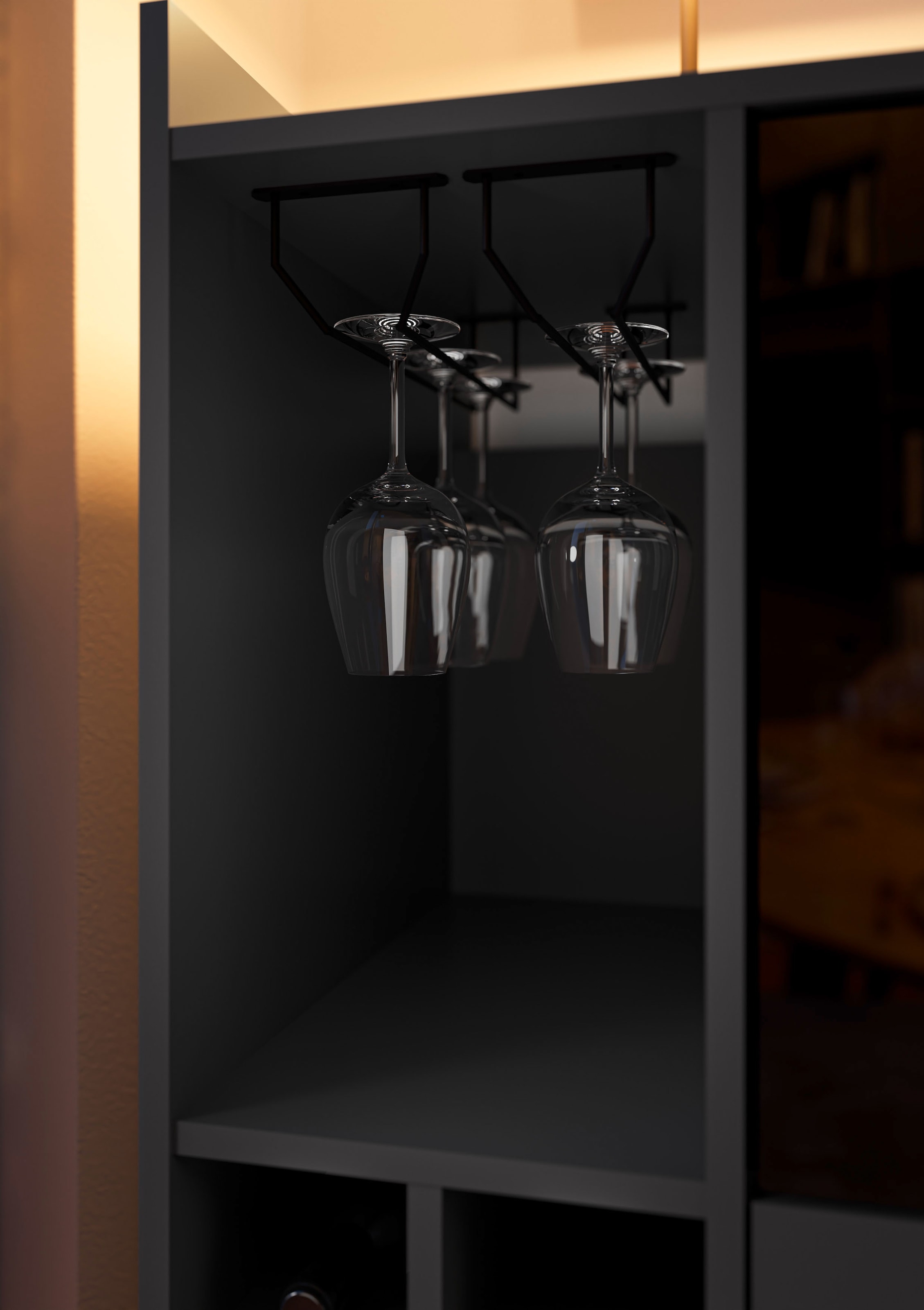 BASIC by Balculina Weinschrank »Tarent B/H/T 90x105x58 cm« Breite 90 cm, wahlweise mit Weinkühler