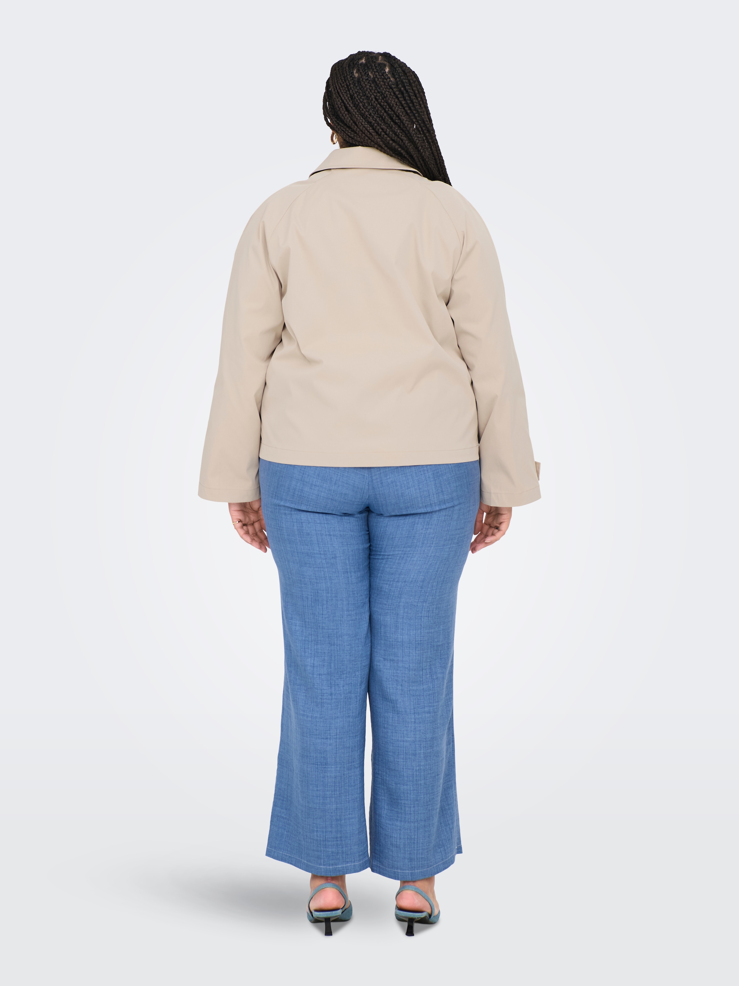ONLY CARMAKOMA Kurzjacke »CARAPRIL LIFE SHORT TRENCHCOAT OTW NOOS«