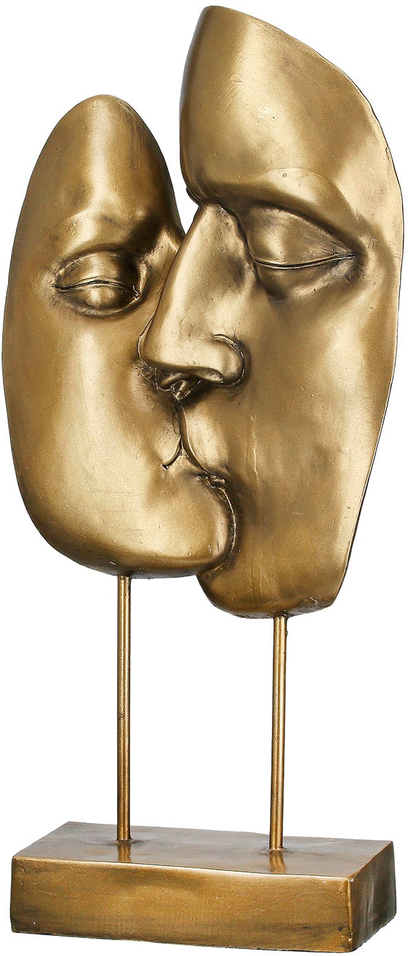 Casablanca by Gilde Dekoobjekt »Skulptur Kuss goldfarben H. 41,5 cm«
