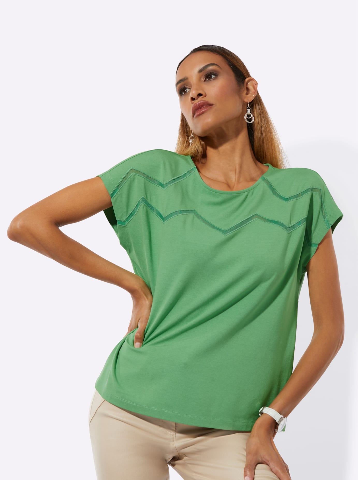 creation L Rundhalsshirt »Shirt« 1 tlg.