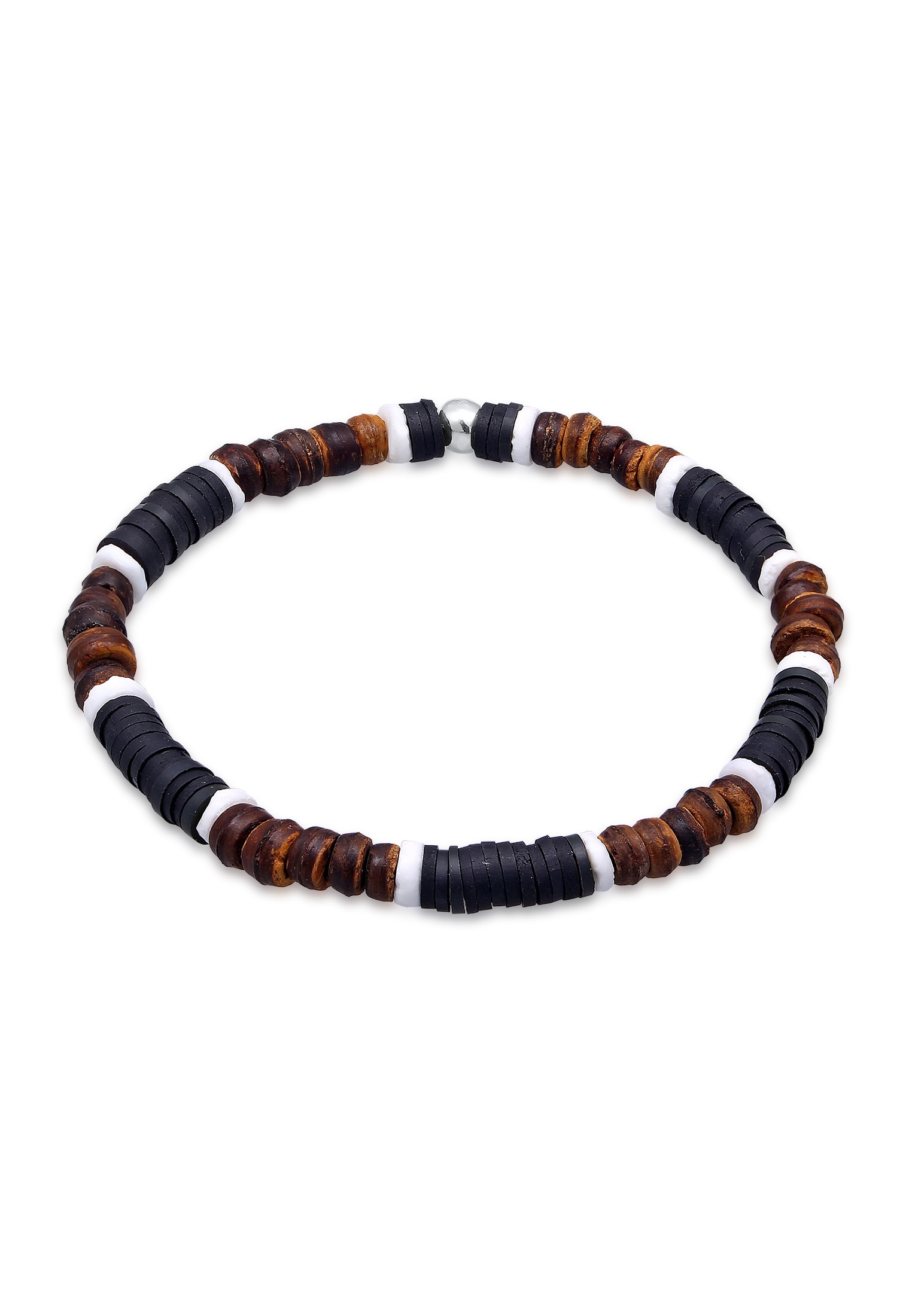 Armkette »Armband Herren Heishi Beads Vintage Surfer 925 Silber«