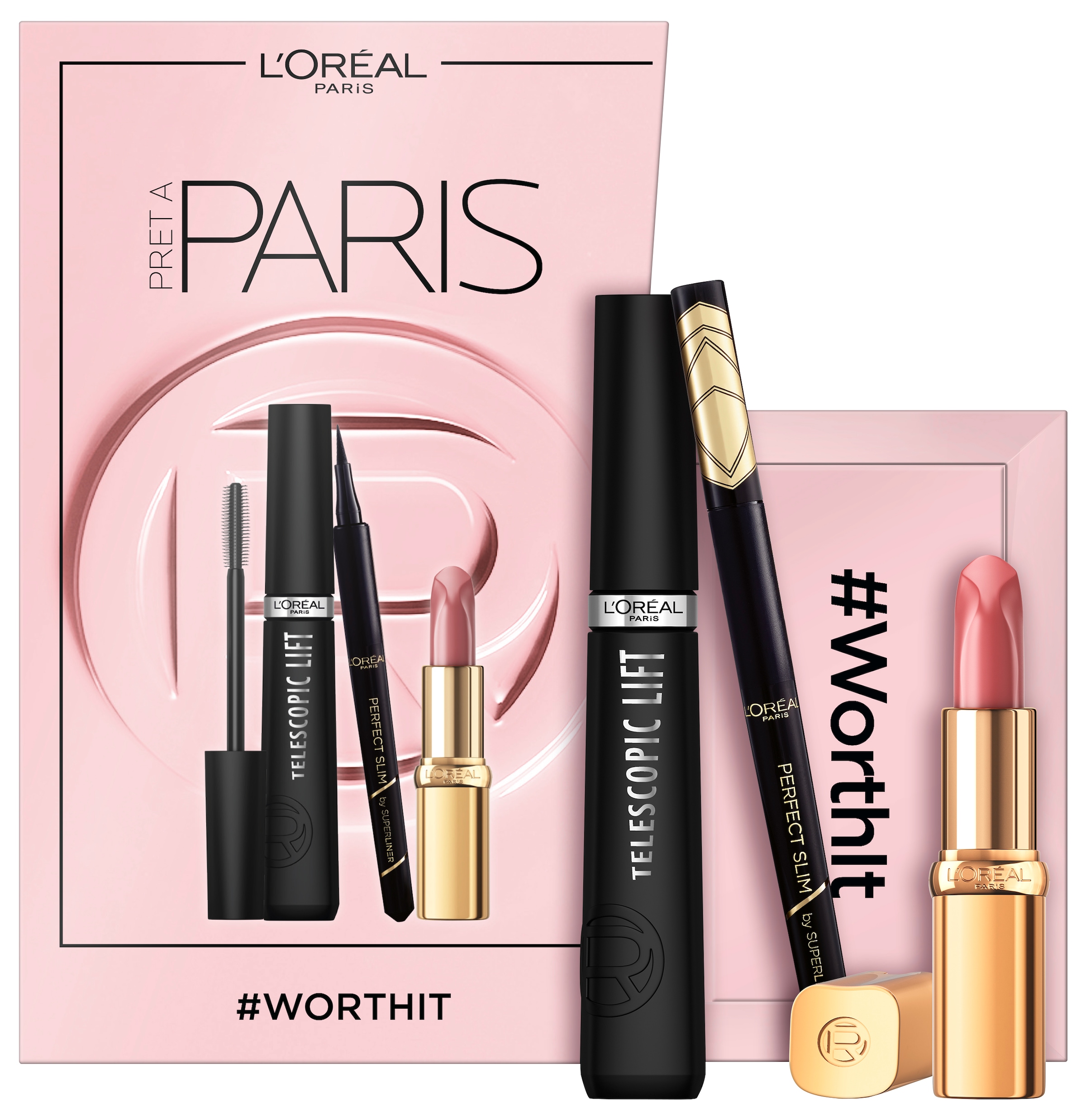 L'ORÉAL PARIS Schmink-Set »L'Oréal Paris Paris Look Make-Up Set«, mit vielseitigen...