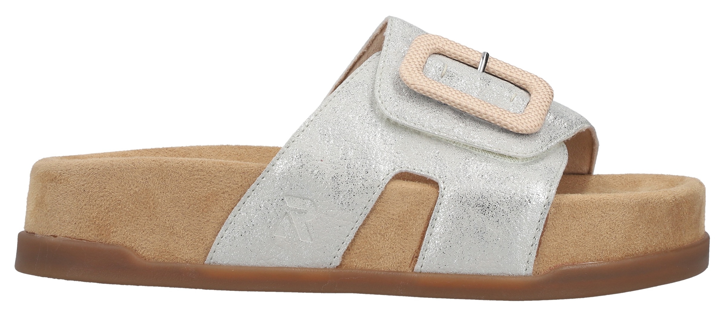 Rieker Pantolette  Sommerschuh, Hausschuh, Strandschuh mit Klettriemchen