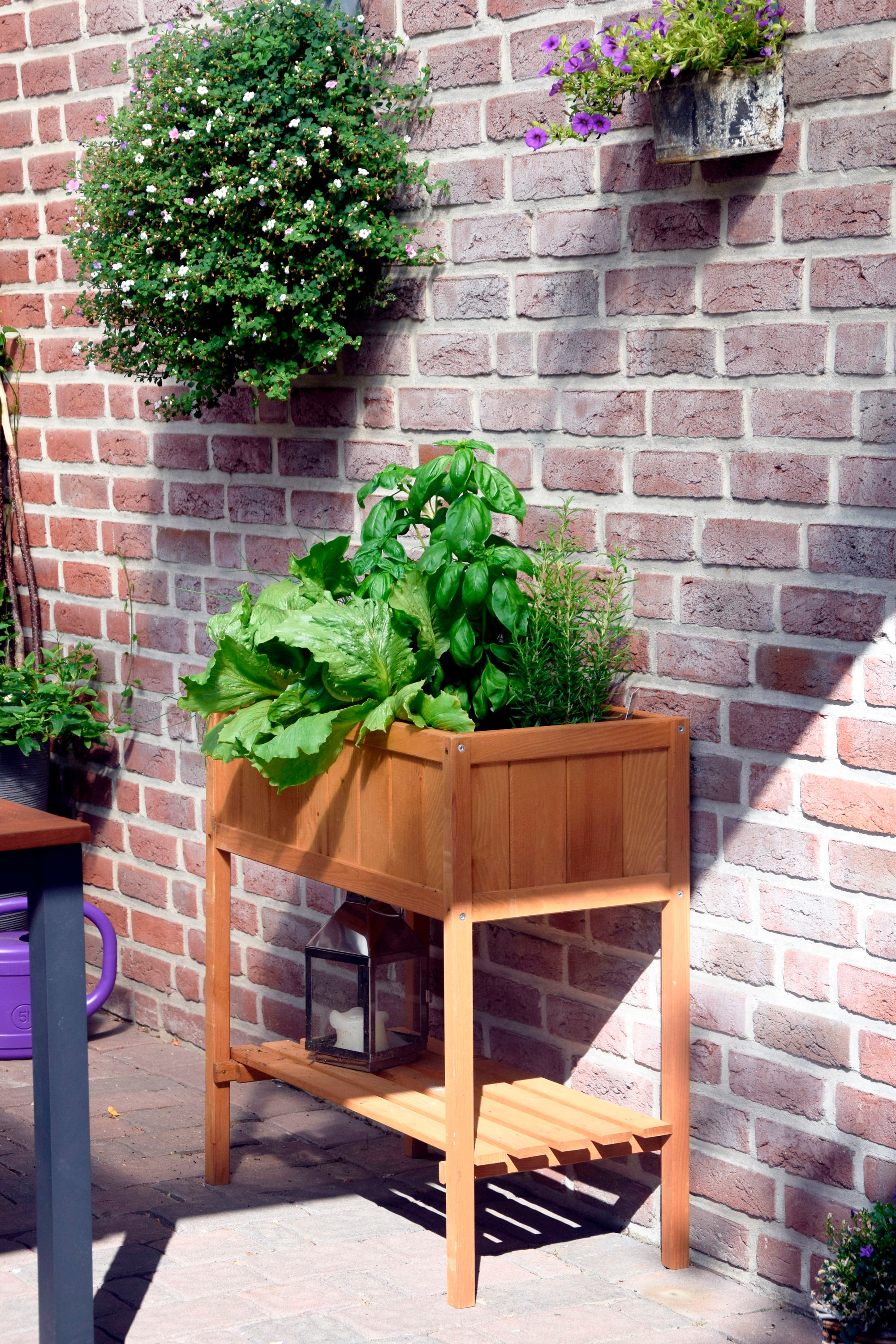 dobar Hochbeet, BxTxH: 76x40x80 cm, mit Ablagefläche