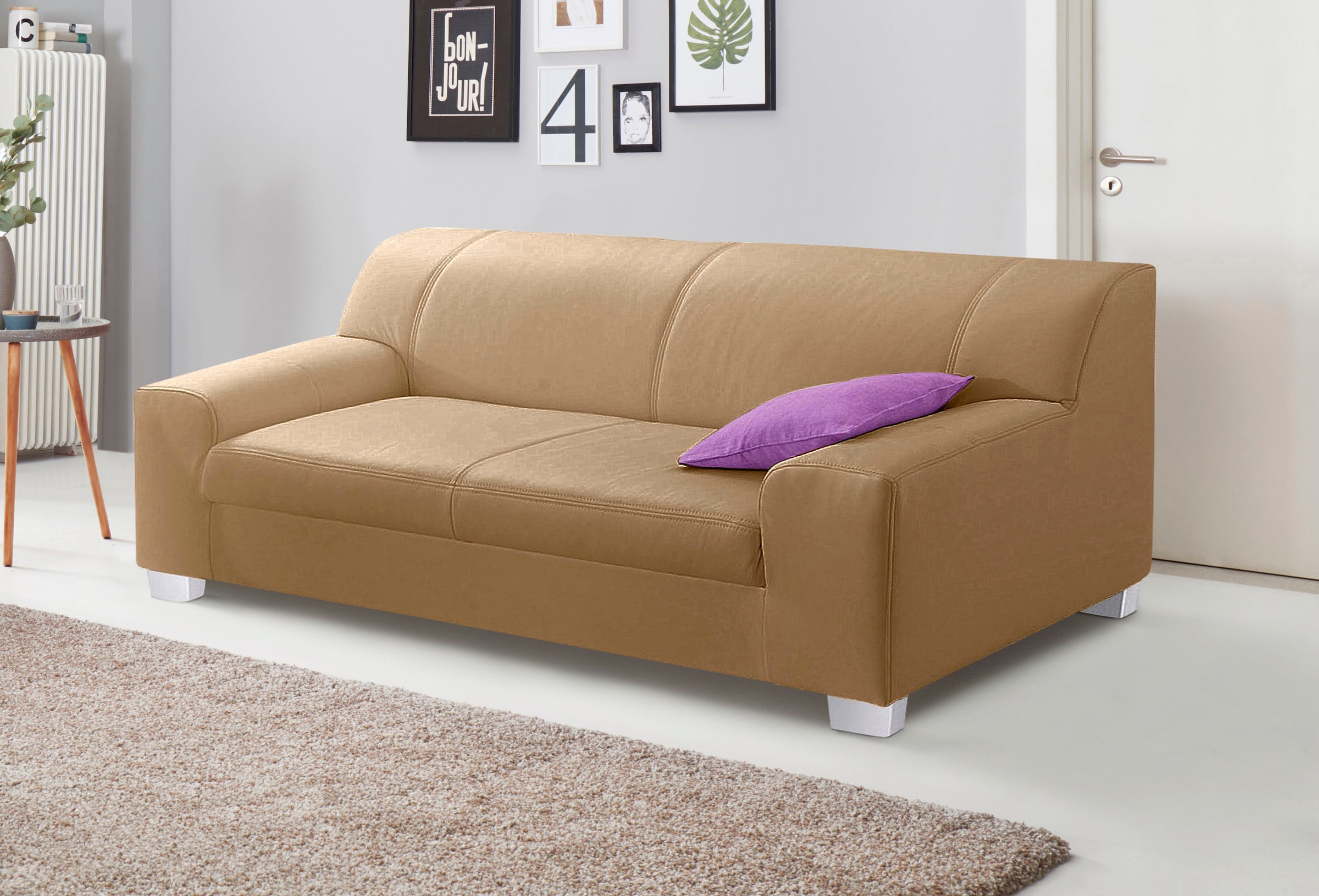 DOMO collection 3-Sitzer »Amando zeitlos und modern, komfortabel,«, in vielen Bezugsvarianten, auch in Leder
