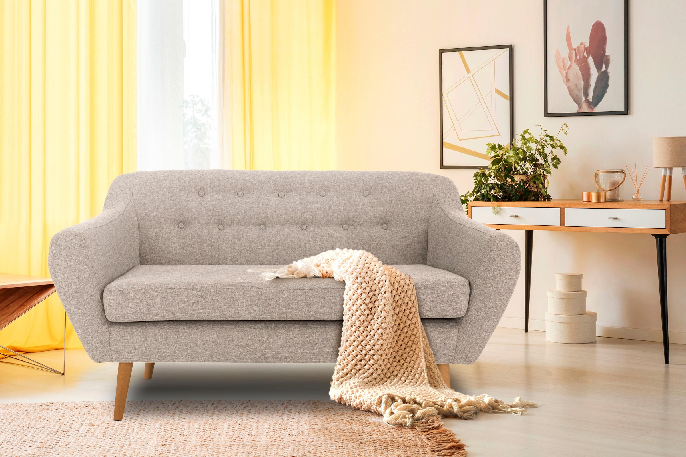 andas 2-Sitzer »Renne« mit Heftung im Rücken im skandinavischem Stil