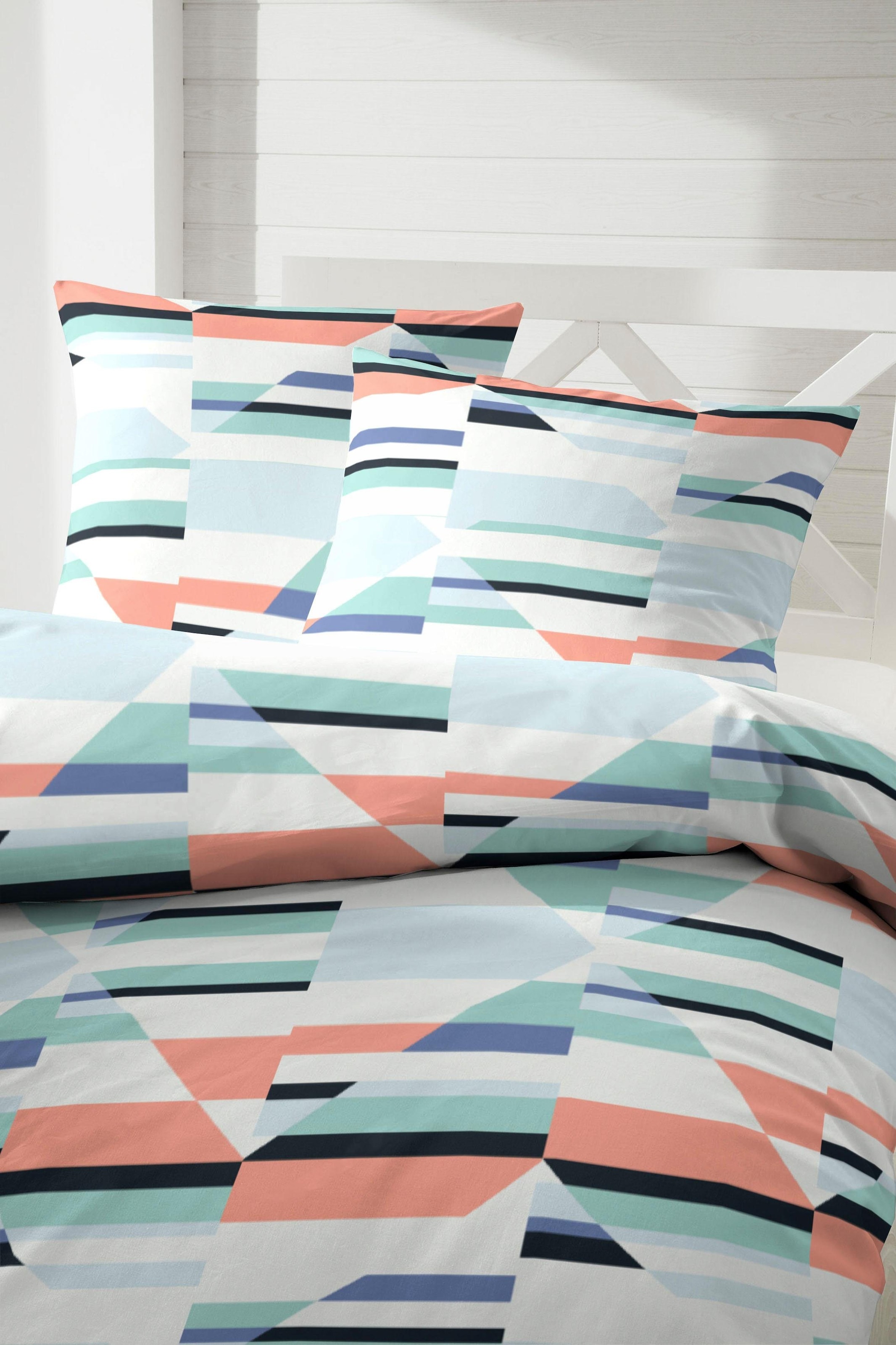 Primera Bettwäsche »Kaleidoskop« 2 Stk. mit geometrisch strukturierten Muster