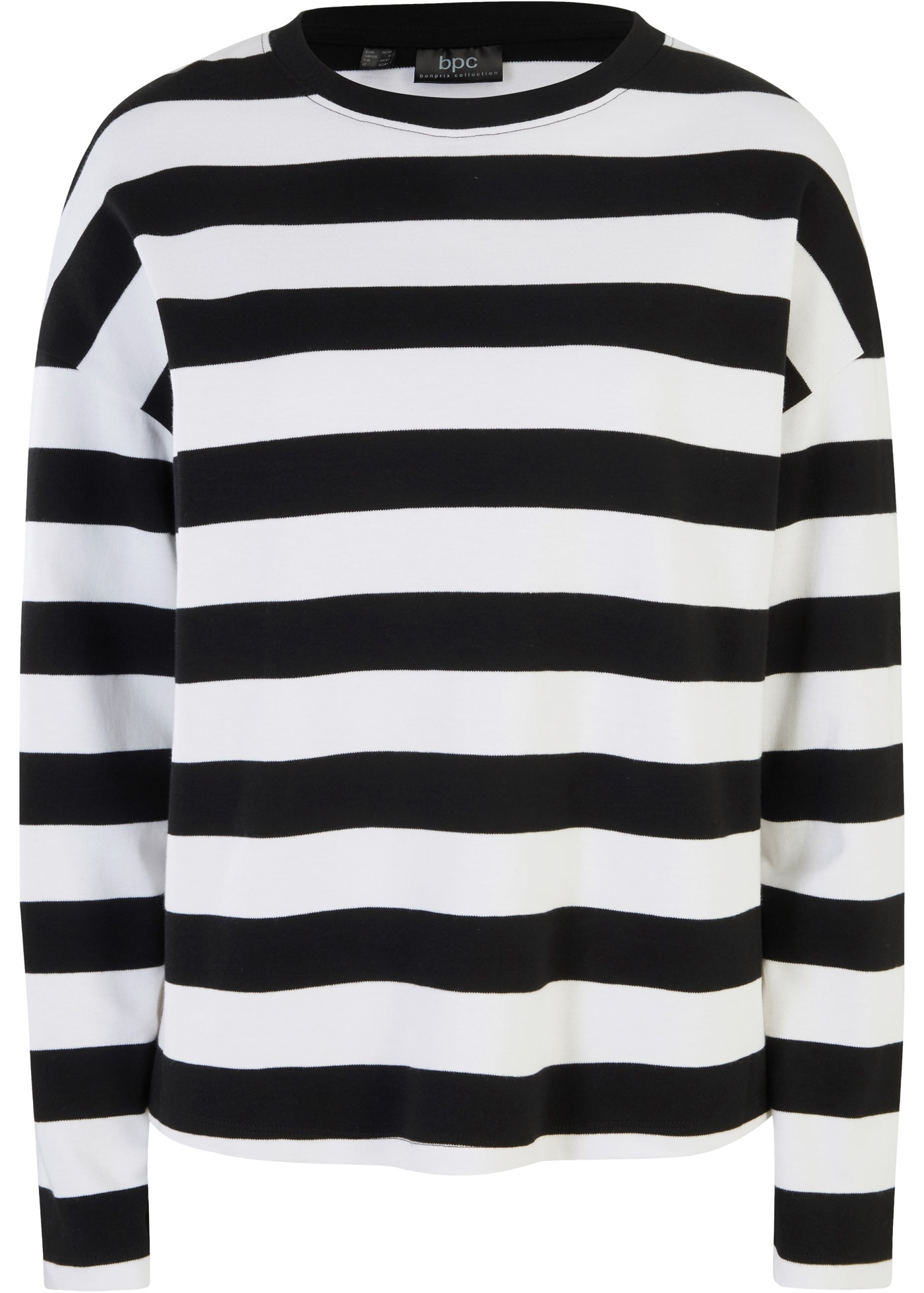 bonprix Langarmshirt 1 lässiger Oversize-Schnitt, überschnittene Schultern, Langarm-Design