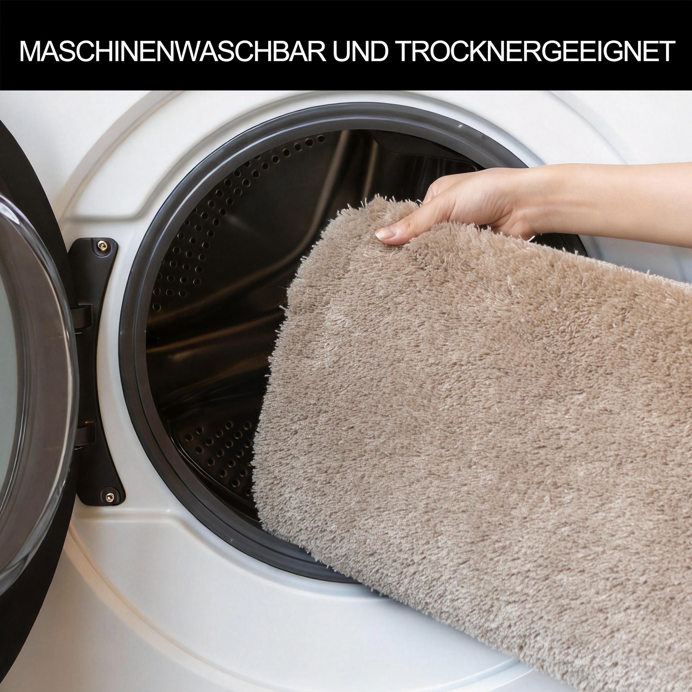 Bruno Banani Badematte »Lana, Standard & Premium Qualität, 25 mm oder 30 mm Höhe« rutschhemmend beschichtet fußbodenheizungsgeeignet | schnell trocknend | strapazierfähig Badteppich, Badematten, unifarben, auch als 3 teiliges Set & rund