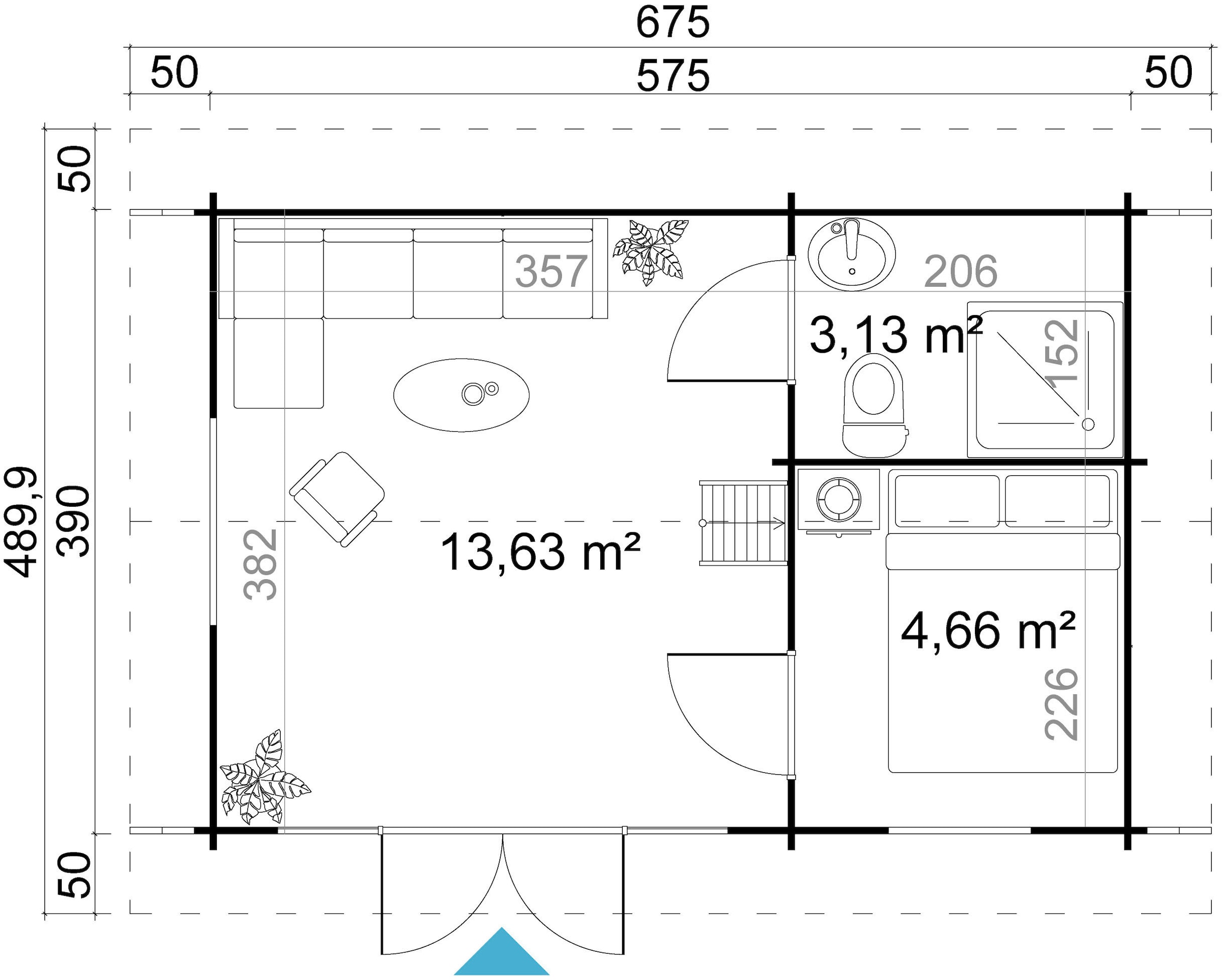 LASITA MAJA Gartenhaus »CAROLINE«, (Set, inkl. Fußbodenbretter zum Verlegen)