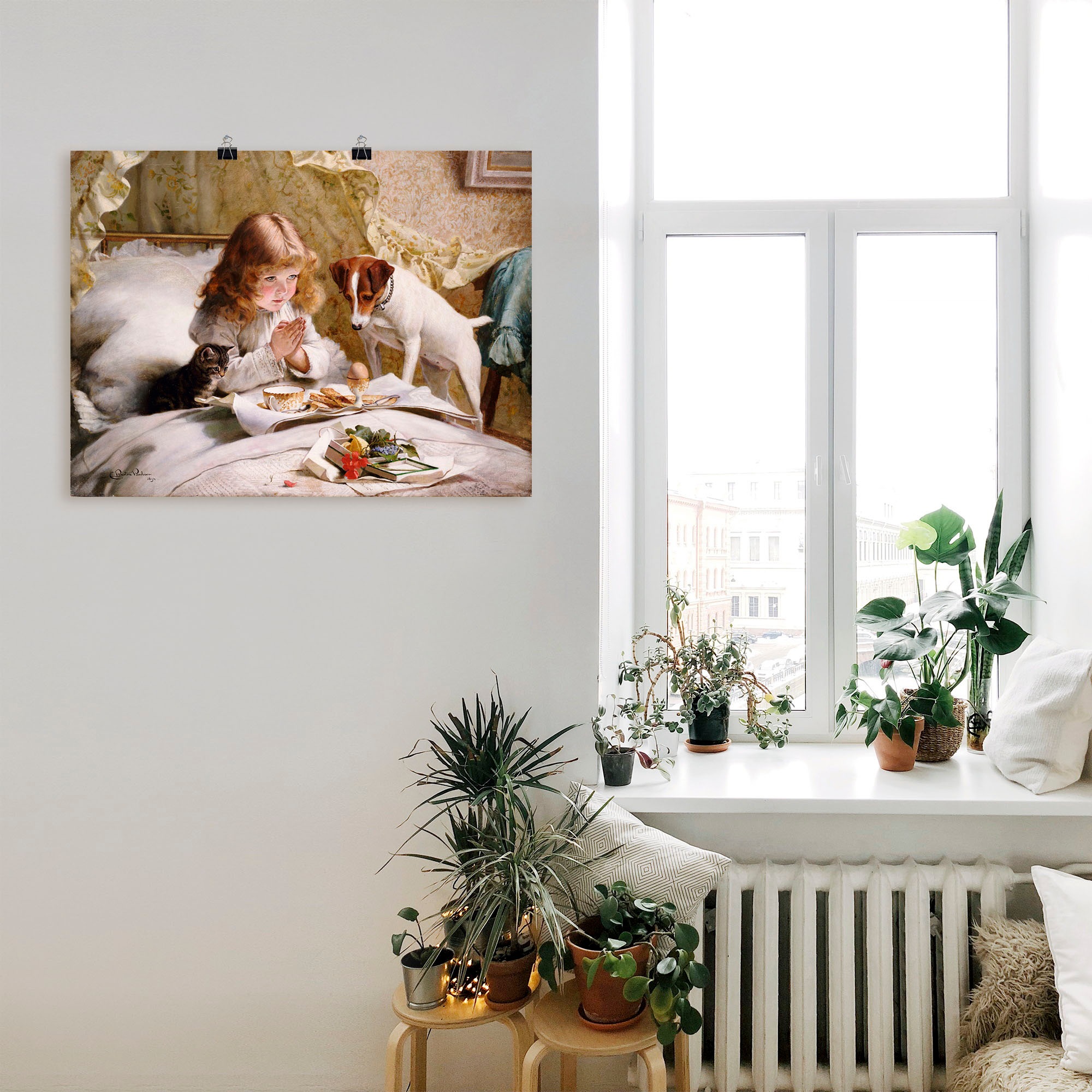 Artland Wandbild »Das Gebet. 1894« Kind 1 Stk. tlg. als Leinwandbild, Poster in verschied. Größen