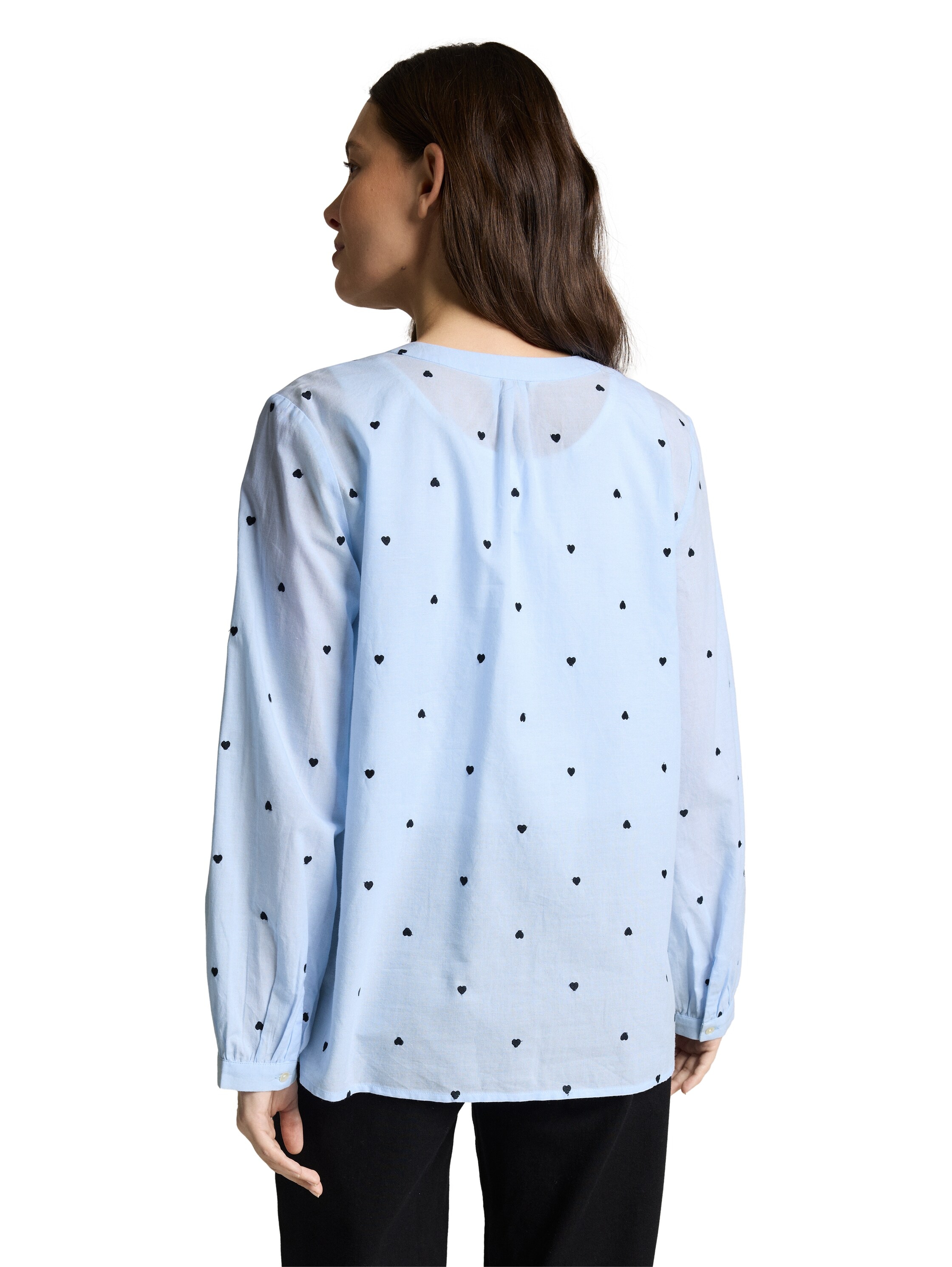 TOM TAILOR Klassische Bluse mit All-Over Print