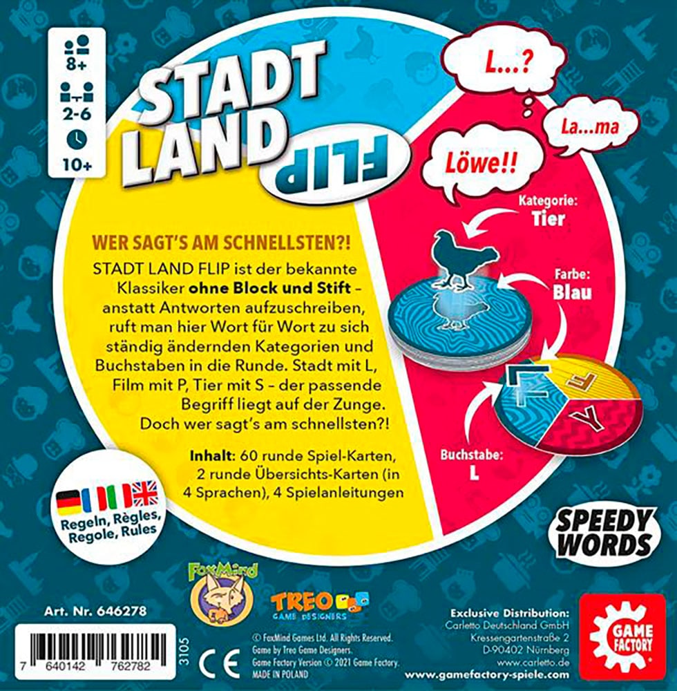 Game Factory Spiel »Stadt Land Flip«