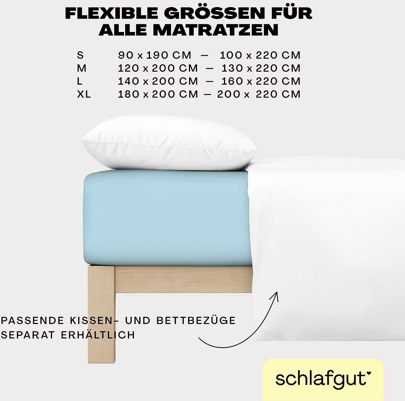 Schlafgut Spannbettlaken »EASY Jersey Elasthan«, MADE IN GREEN by OEKO-TEX®