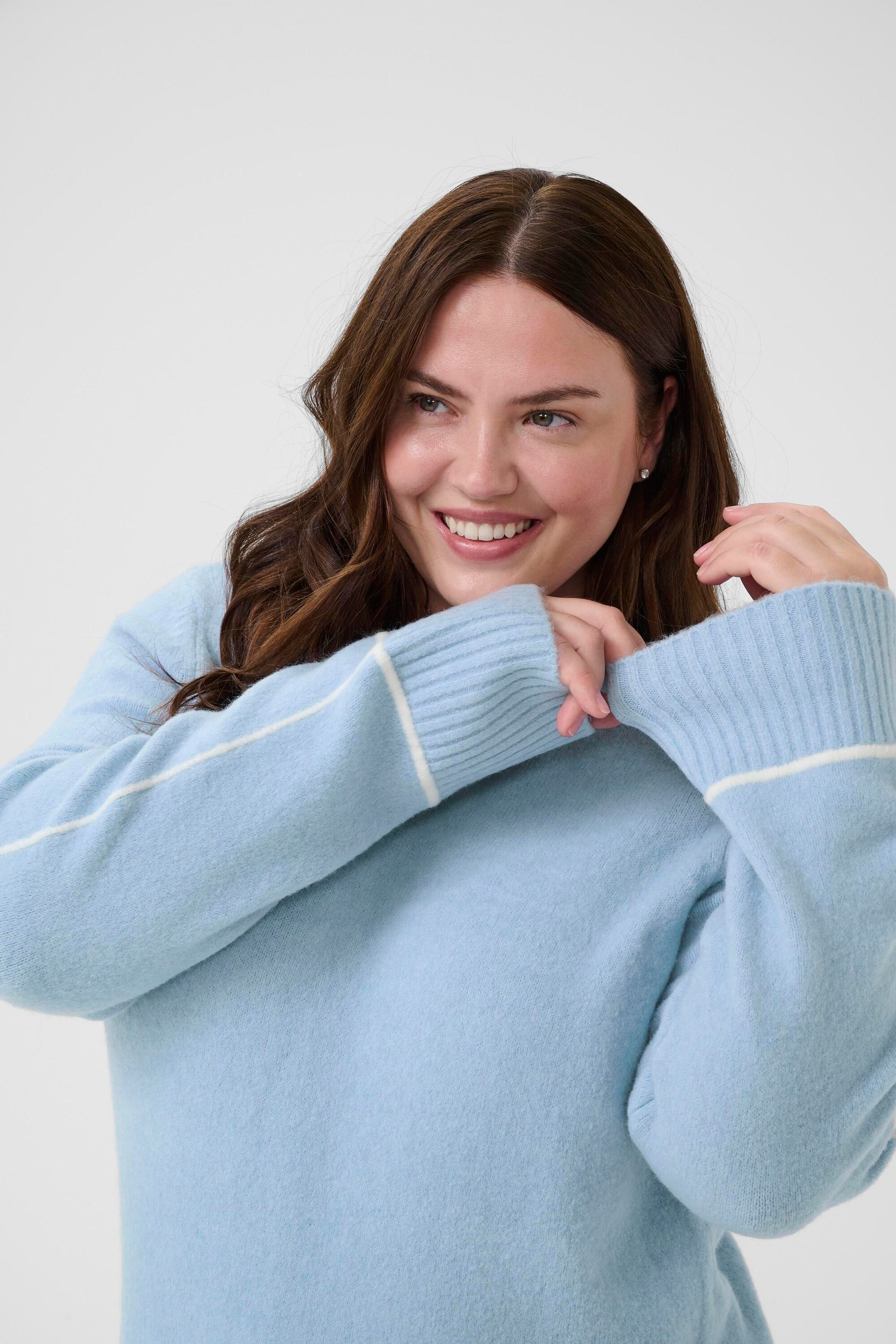 KAFFE Curve Strickpullover »Damen Strickpullover KCjina«