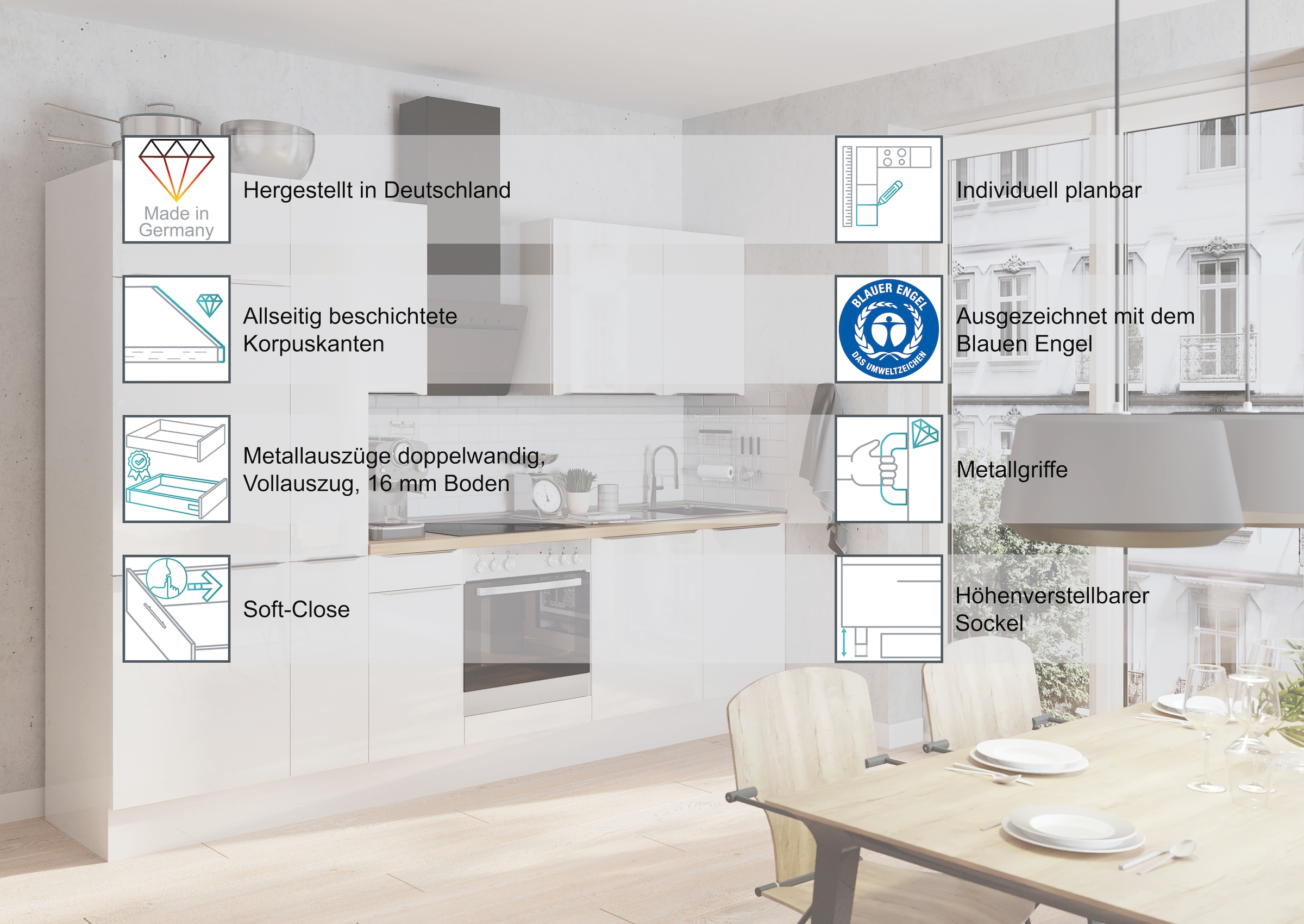 KOCHSTATION Spülenschrank »KS-Lucy« Breite 50 cm, mit 1 Tür, höhenverstellbare Füße, Soft-Close