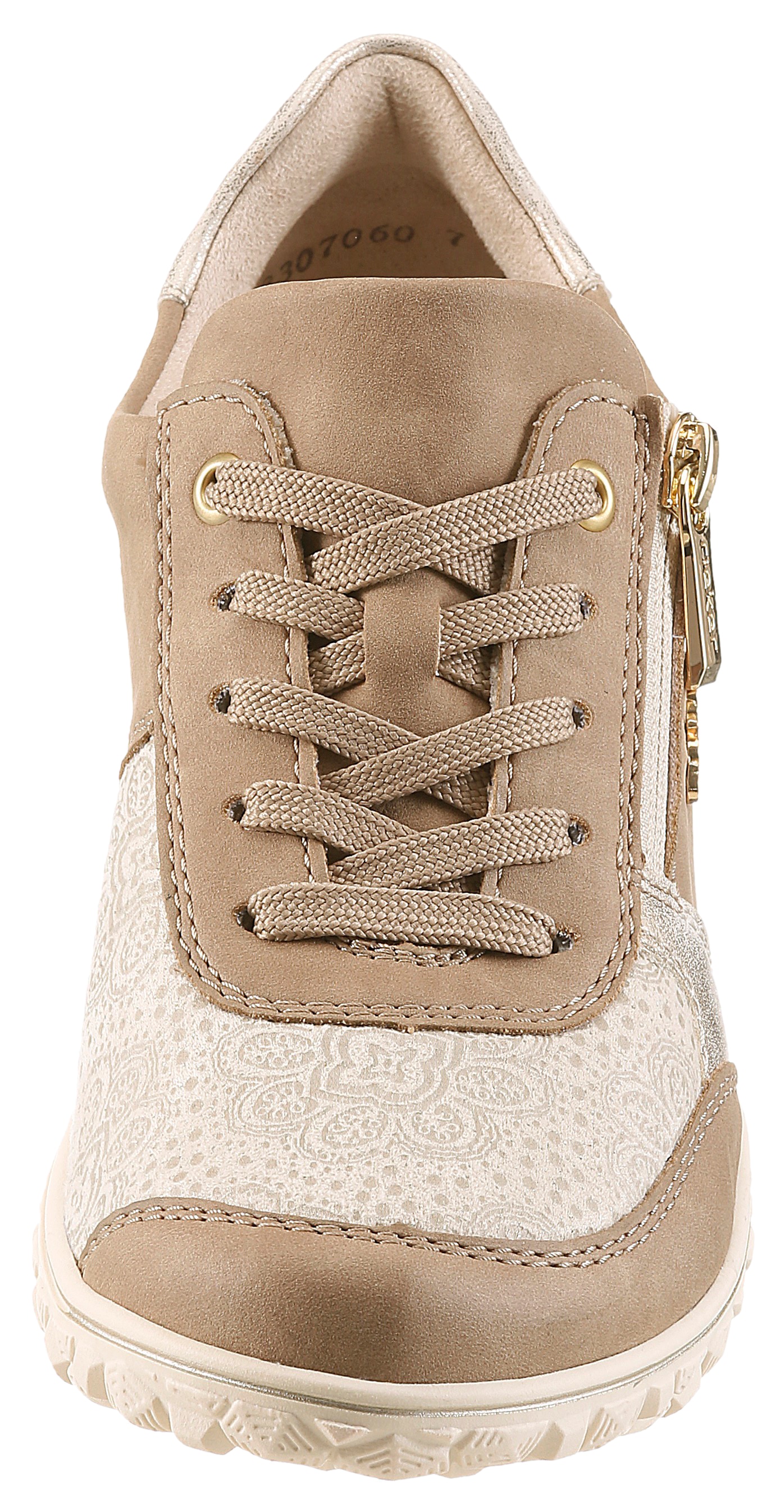 Rieker Sneaker  Schnürschuh, Halbschuh, Keilsneaker mit Reißverschluss