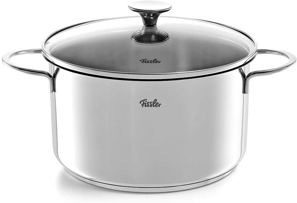 Fissler Topf-Set »Copenhagen« Set, Bratentopf 20 cm, je 1 Kochtopf 16/20/24 cm, Stielkasserolle 16 cm, 9 Stk. tlg. Edelstahl 18/10