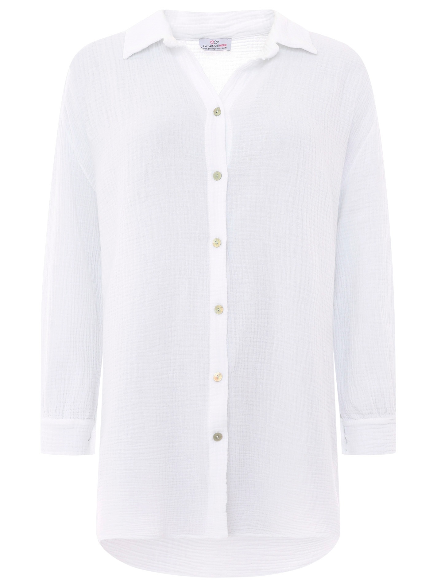 Zwillingsherz Shirtbluse »"Rebecca"«, mit Knopfleiste