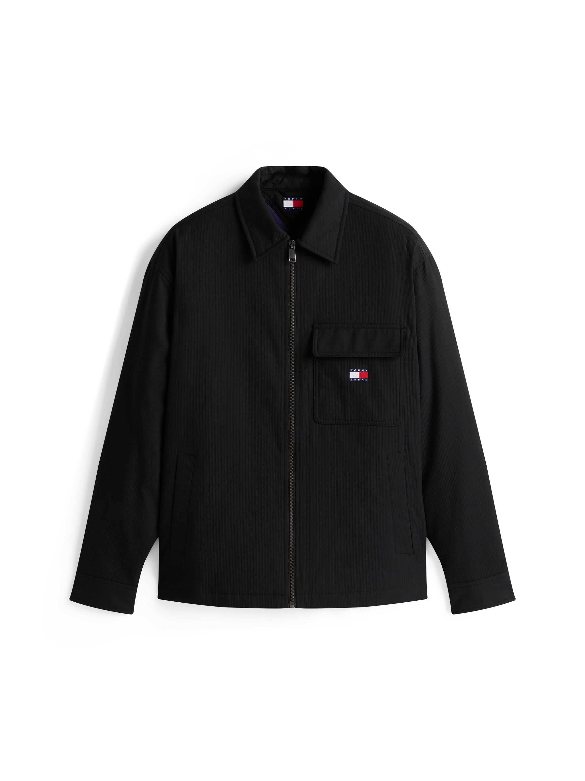 Tommy Jeans Hemdjacke »TJM PADDED TECH CORD« ohne Kapuze Overshirt, lockere Form, wattiert