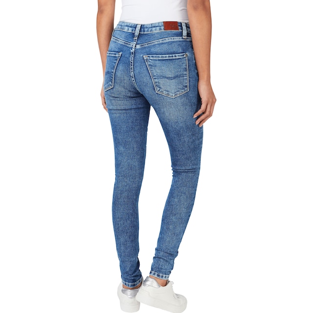 Pepe Jeans Röhrenjeans »REGENT«, in Skinny Passform mit hohem Bund aus  seidig bequemem Stretch Denim kaufen im OTTO Online Shop