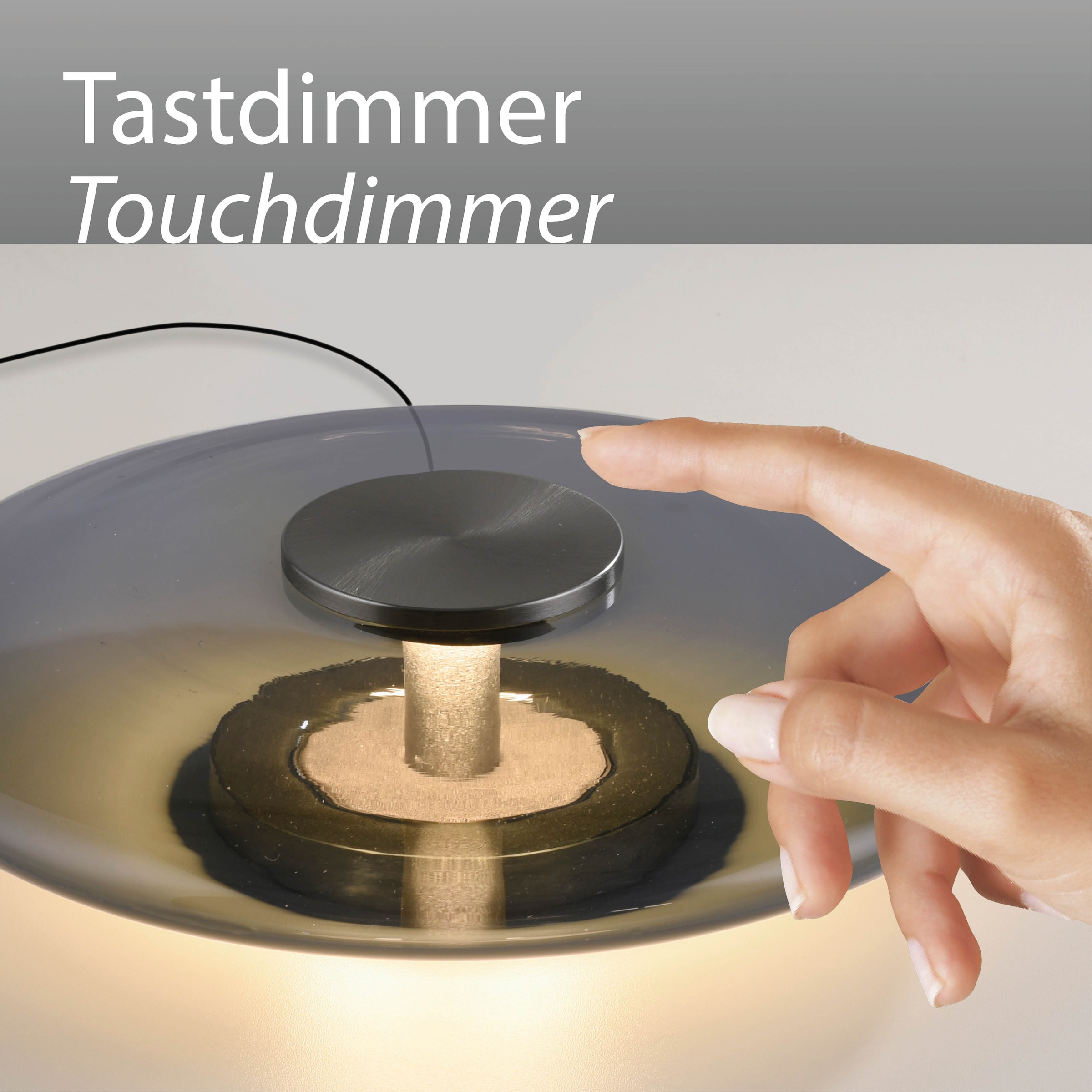 Neuhaus PURE LED Tischleuchte »PURE Vitrum« LED-Board 1 Stk. Warmweiß Stufenloses dimmen per Touchdimmer