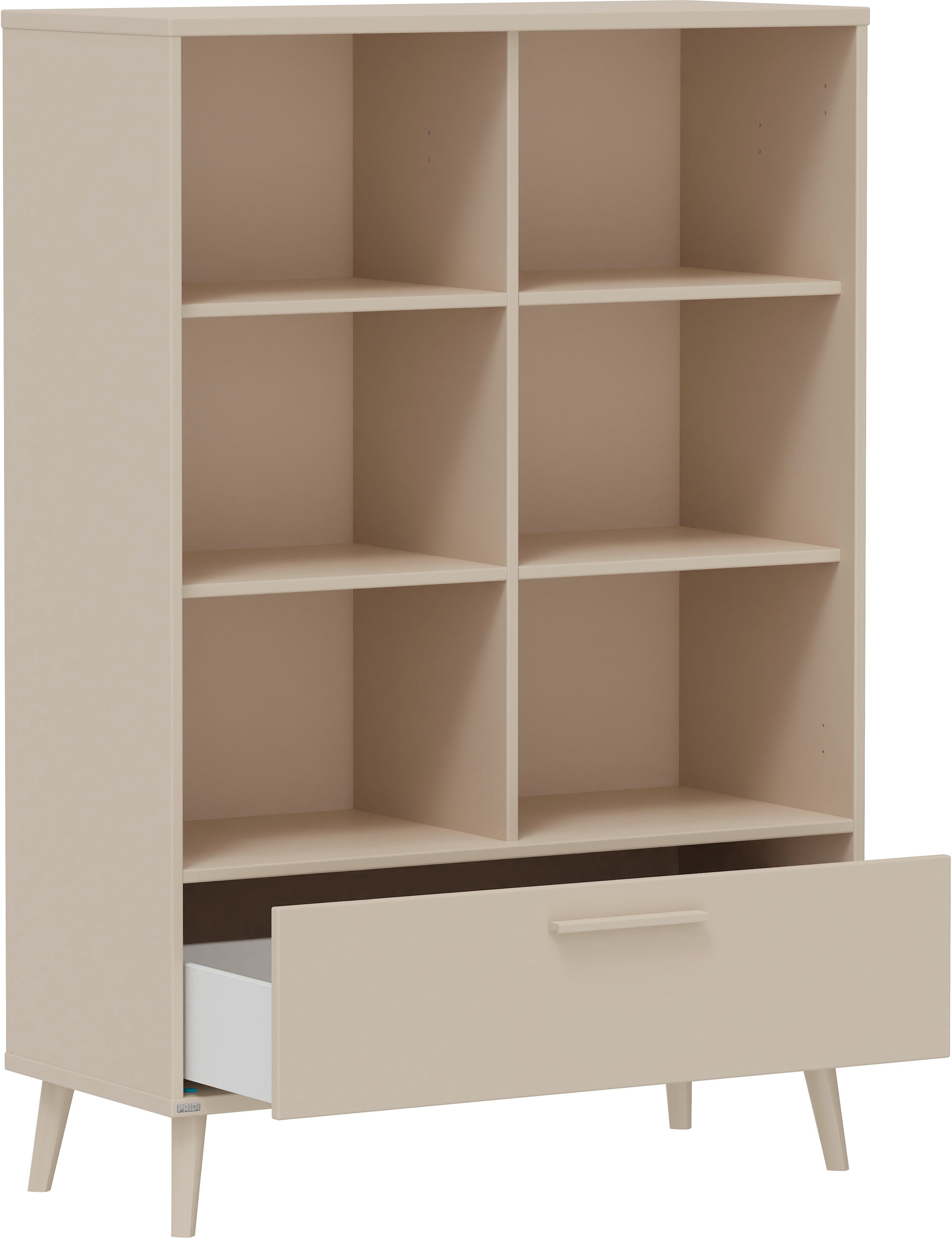 PAIDI Standregal »EEFJE mit Schublade, offenen Fächern, verschiedene Ausführungen« B/H/T ca. 48-95/139/41cm,  Soft-Close, stabiles und langlebiges Regal, geprüfte Qualität
