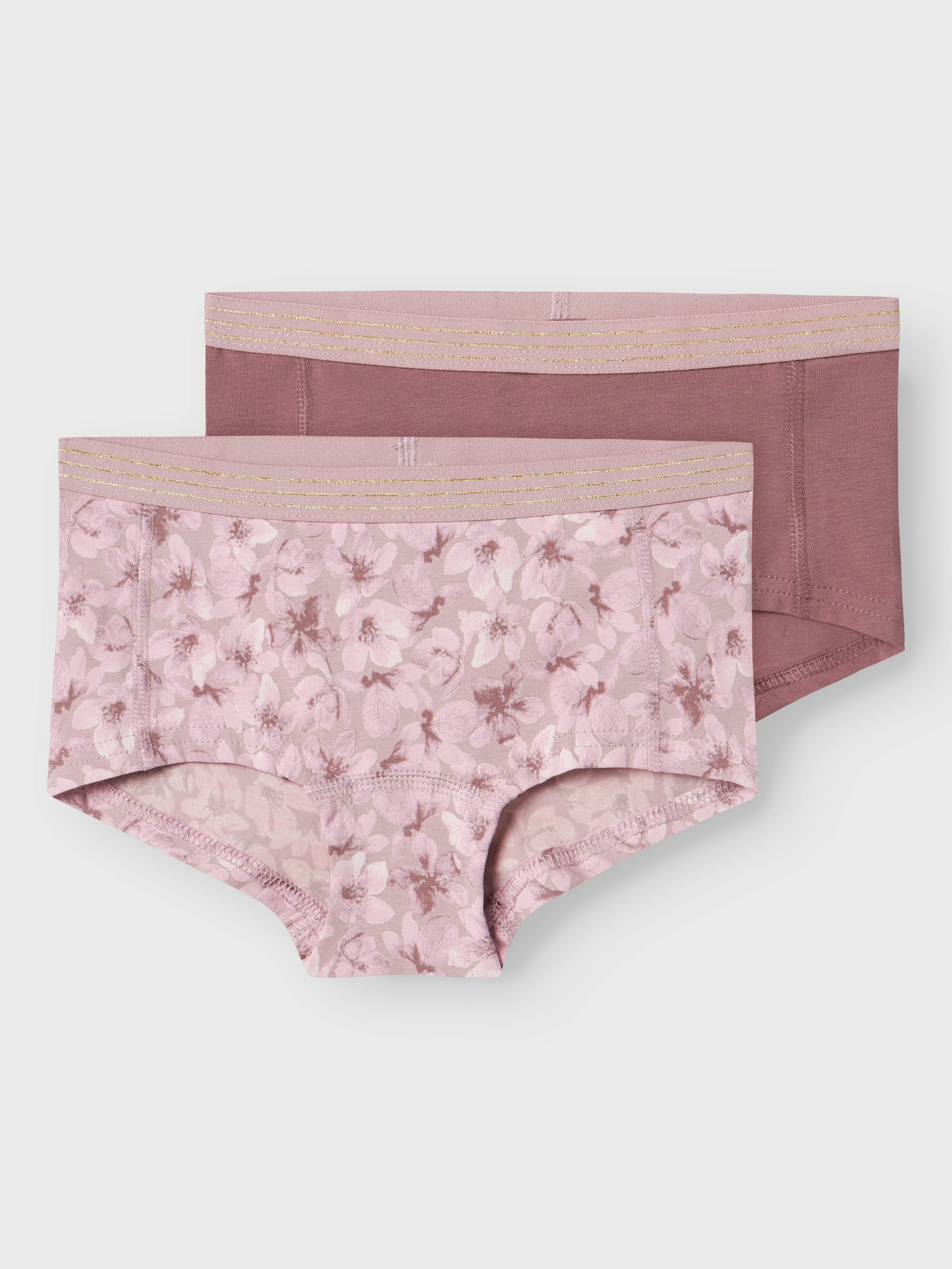 Name It Boxershorts »NKFHIPSTER 2P MAUVE FLOWER NOOS«, (Packung, 2 St.)