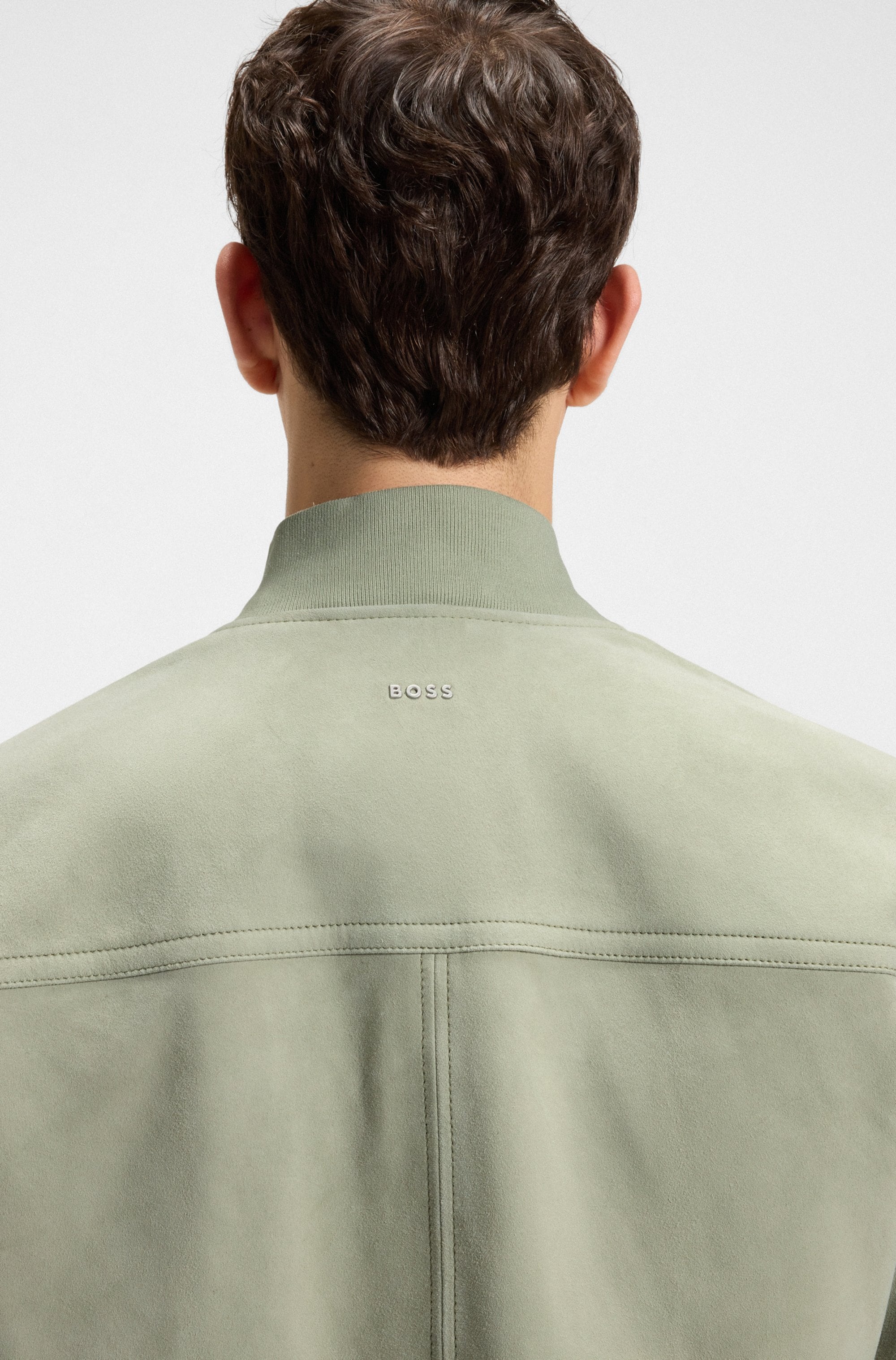 BOSS ORANGE Lederjacke »Johice«, aus weichem Ziegennappaleder