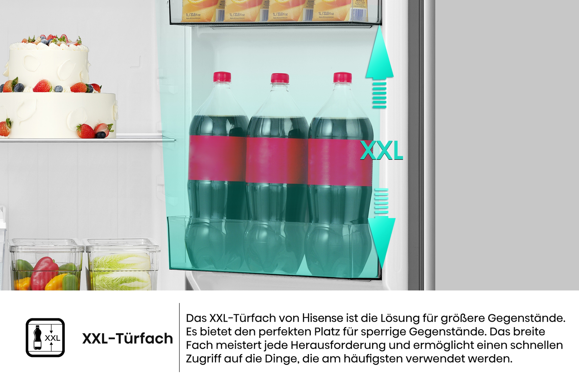 Hisense Side-by-Side »RS5P528STIE« 178,6 cm hoch 91,1 cm breit Wasser-& Eisspender