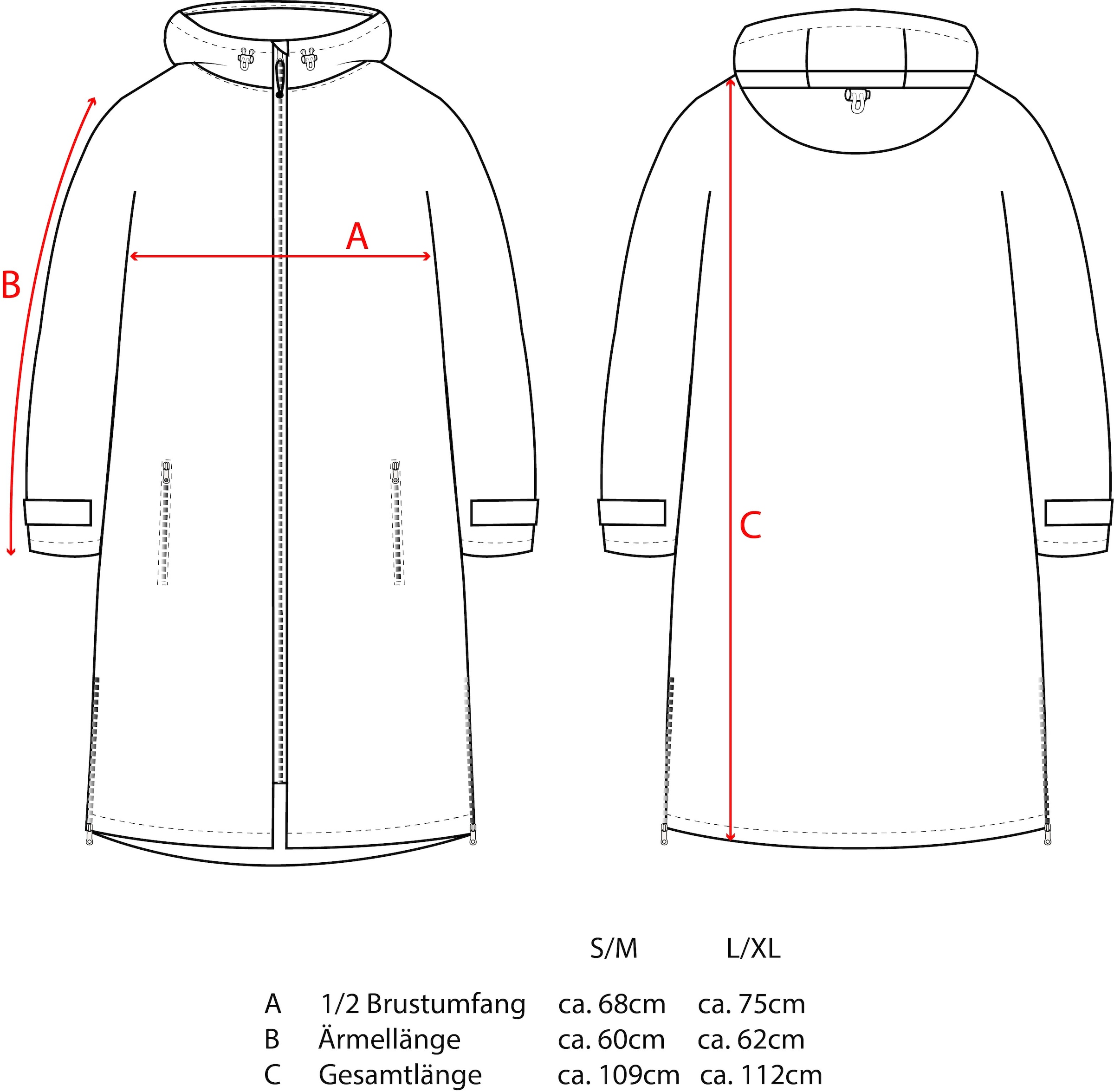 Zwillingsherz Kurzmantel »"Oversize Teddy Windjacke ZH"« weiches Teddy-Material, Kapuze, Reißverschluss, seitliche Taschen