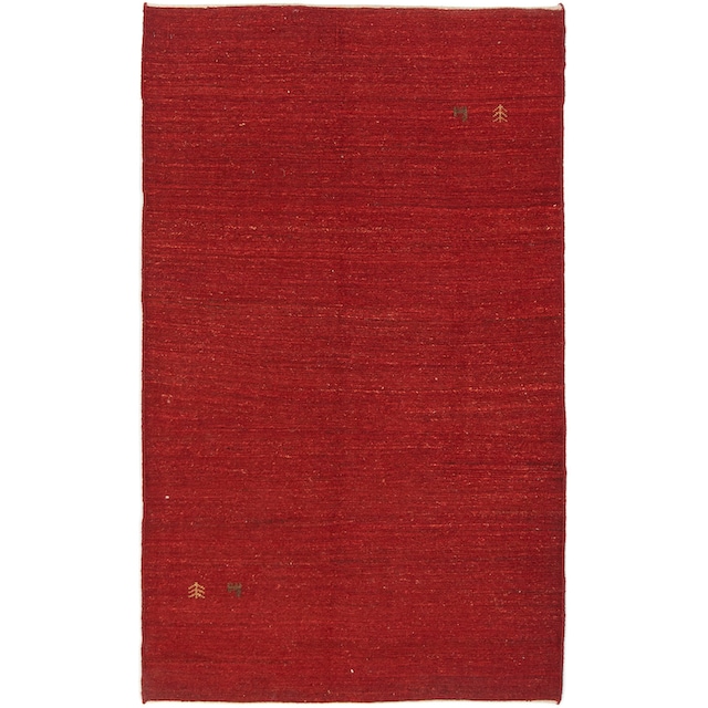 morgenland Wollteppich »Gabbeh Teppich handgeknüpft rot«, rechteckig,  handgeknüpft im OTTO-Shop