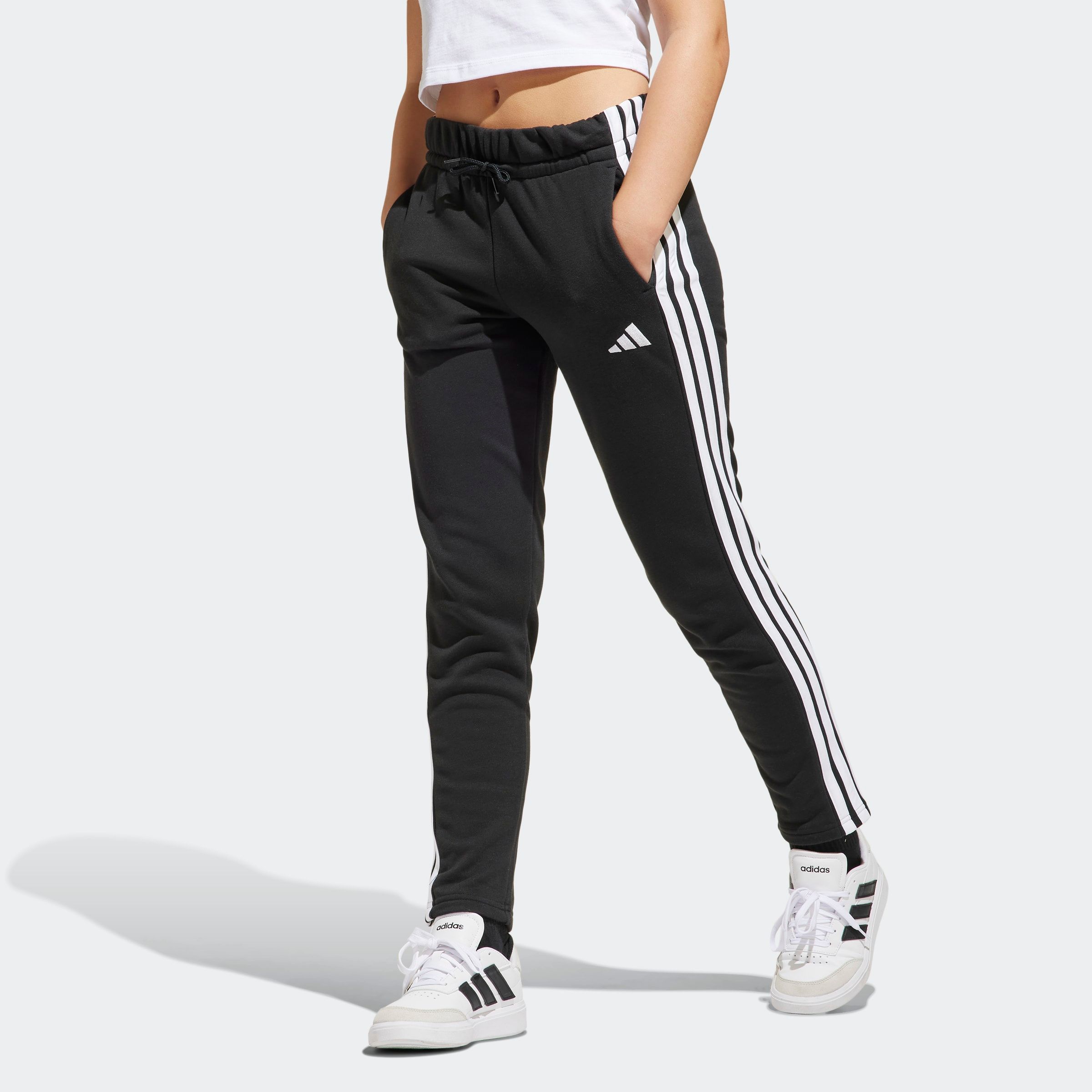 Adidas Sportswear Mädchen Sporthose »JG 3S FT PT 280« in schwarz-weiß, Größe 140
