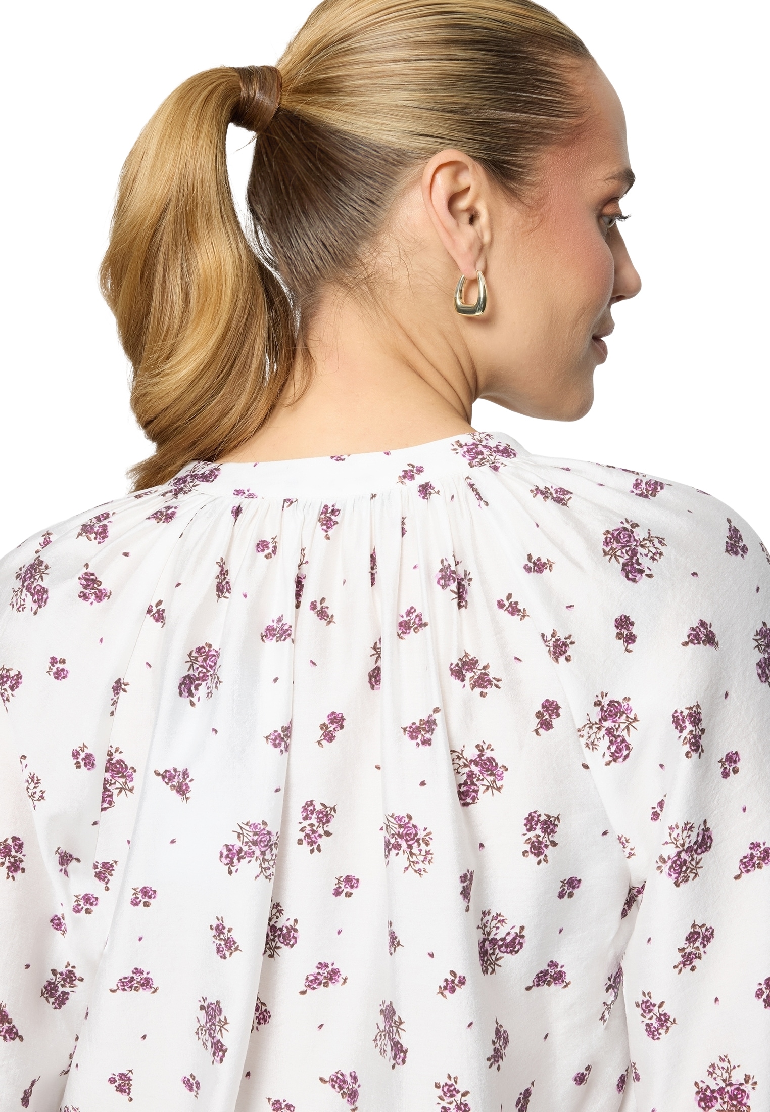 Zero Schlupfbluse »Schlupfbluse mit Blumen«