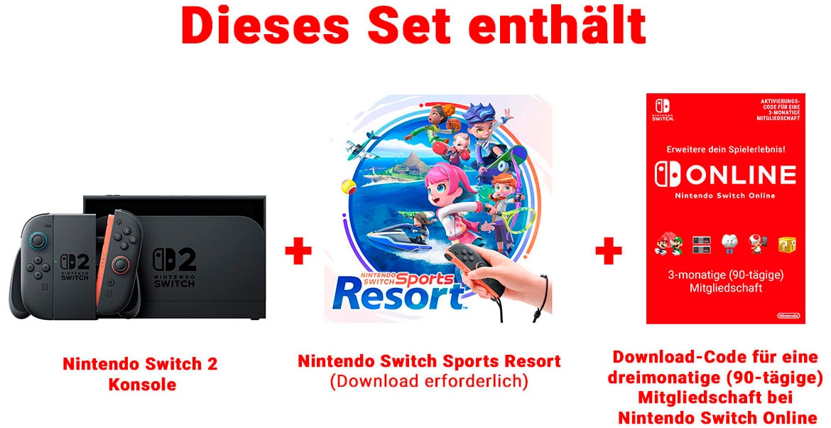 Nintendo Switch 2 Konsolen-Set »Switch 2 + Sports Resort« 256 GB