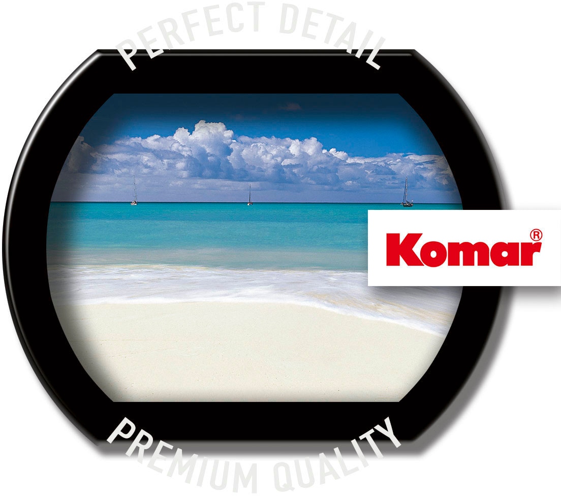 Komar Fototapete »Fototapete - Deserted Beach - Größe 368 x 127 cm«, bedruckt