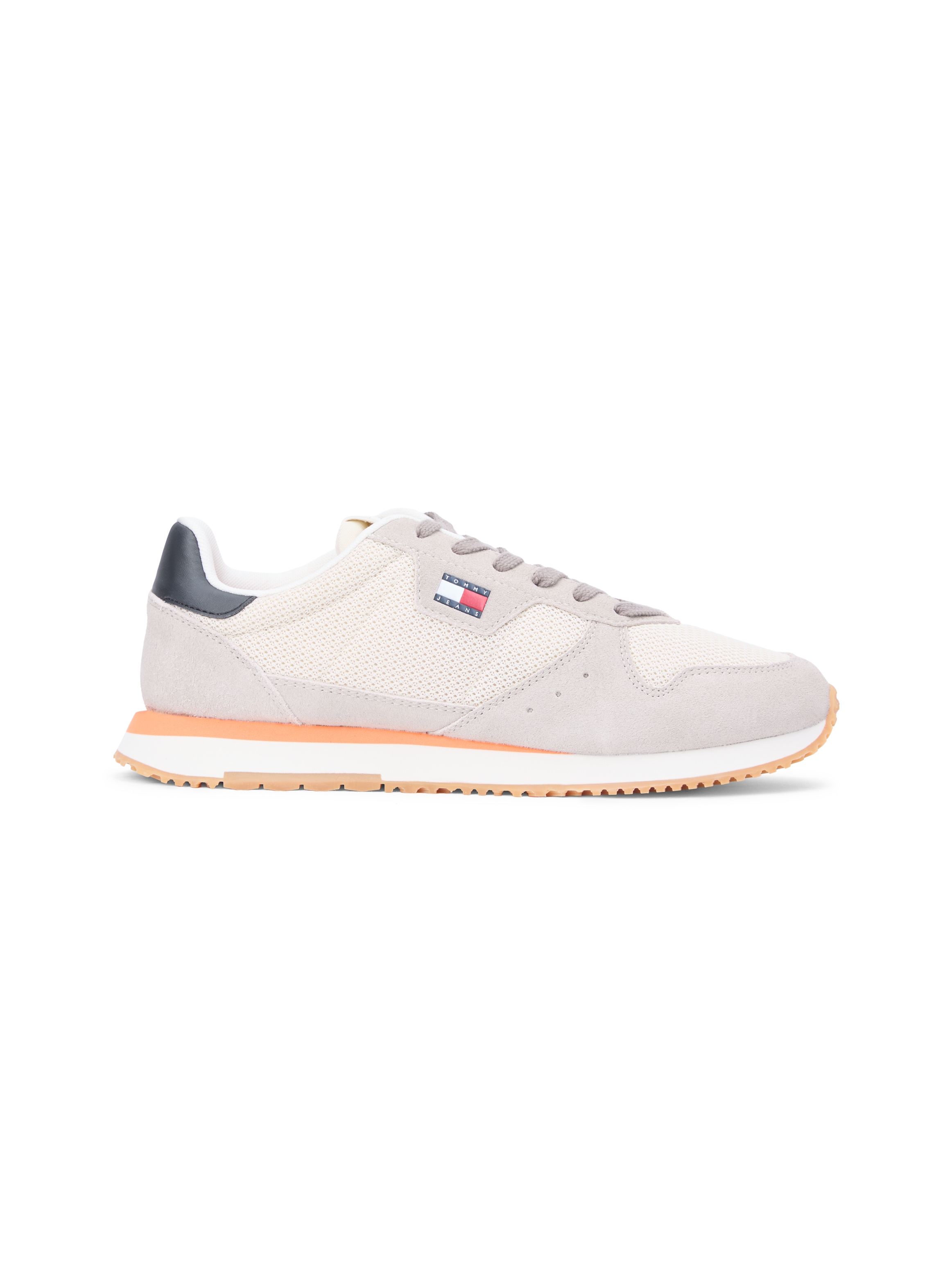 Tommy Jeans Sneaker »TJM EVA RUNNER LEATHER«  Freizeitschuh, Halbschuh, Schnürschuh mit seitlicher Logoflagge