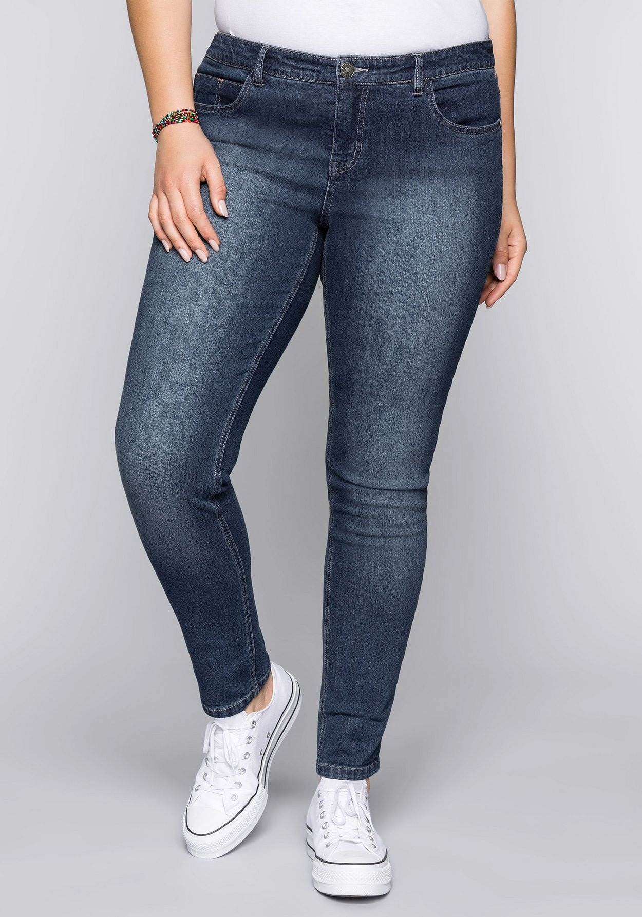 Sheego Stretch-Jeans »Jeans in schmaler Form«