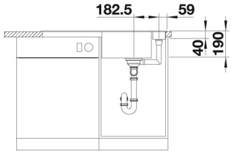Blanco Granitspüle »AXIA III 5 S« 1 Stk. tlg. inklusive gratis Esche-Compound-Brückenschneidebrett
