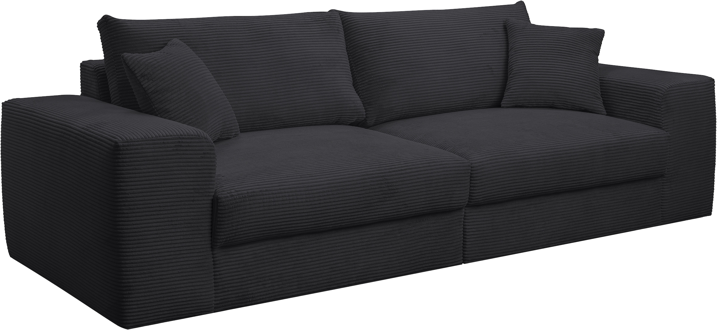 WERK2 Big-Sofa »Rozzana Mega Sofa mit viel Platz, aktuelle Bezüge. Breite 246cm« mit losen Rückenkissen