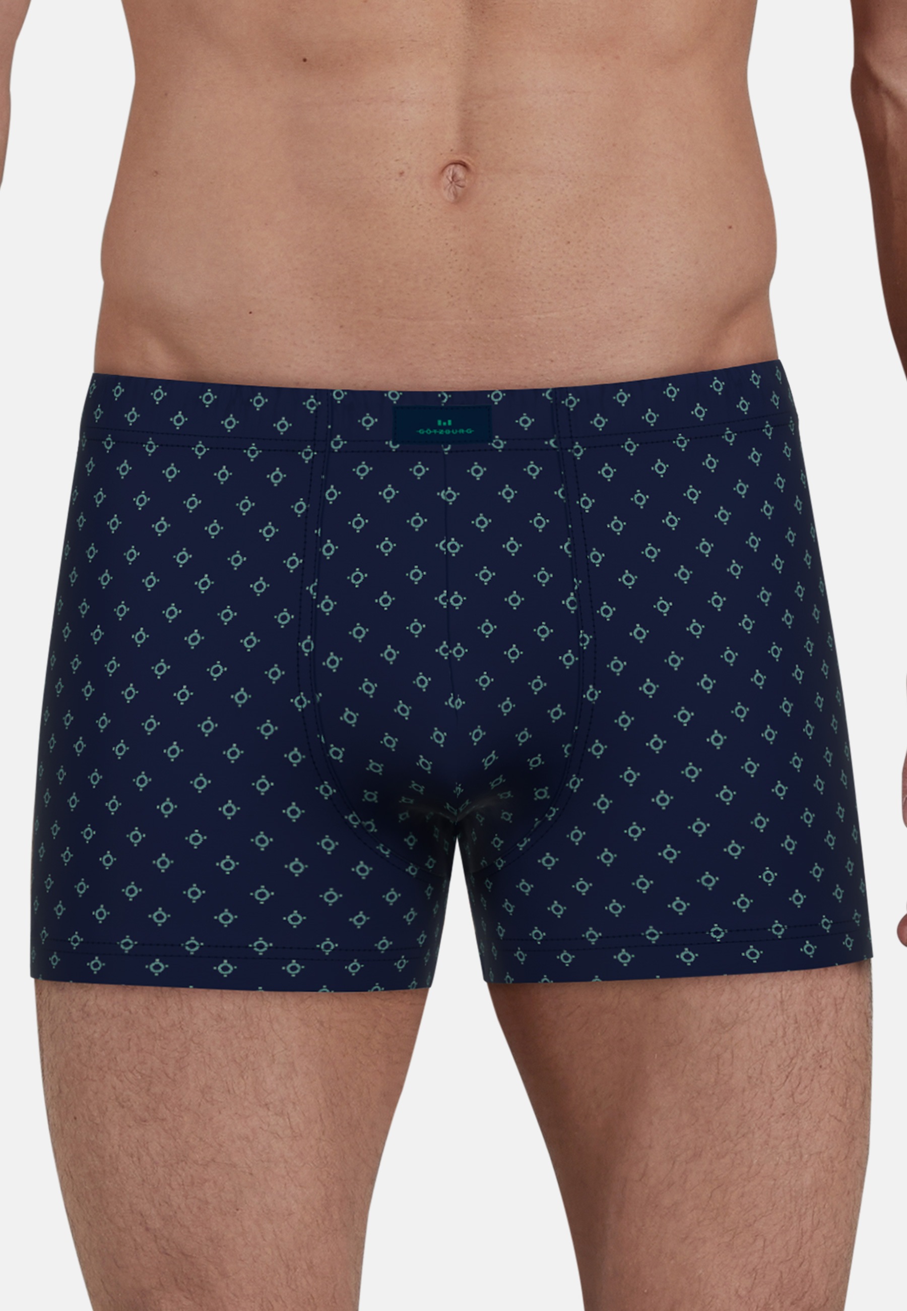 GÖTZBURG Boxershorts »Bray«, (2er Pack), mit stilvollem Musterdesign