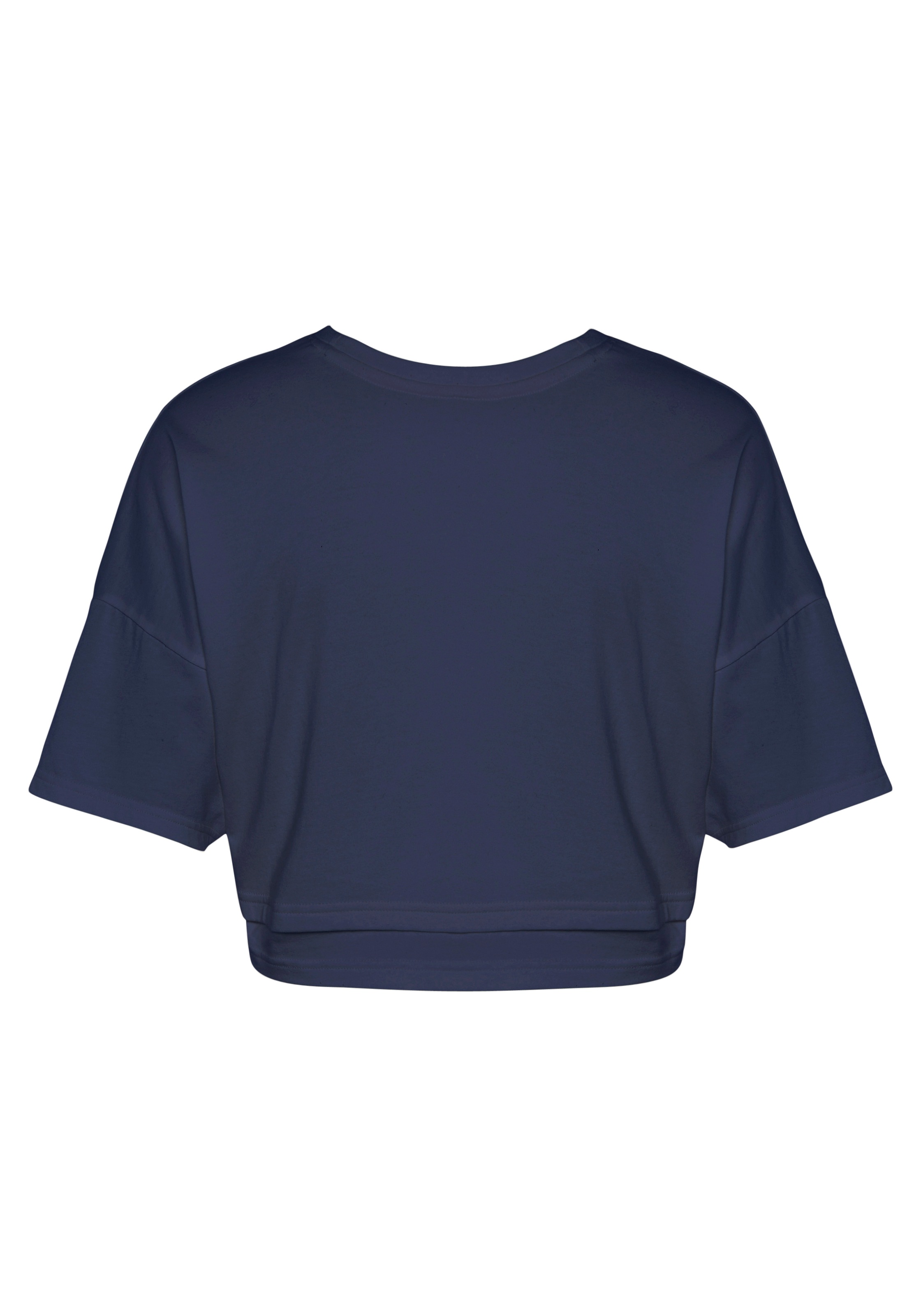 LASCANA Kurzarmshirt, mit kastigem Schnitt und Lagen-Look