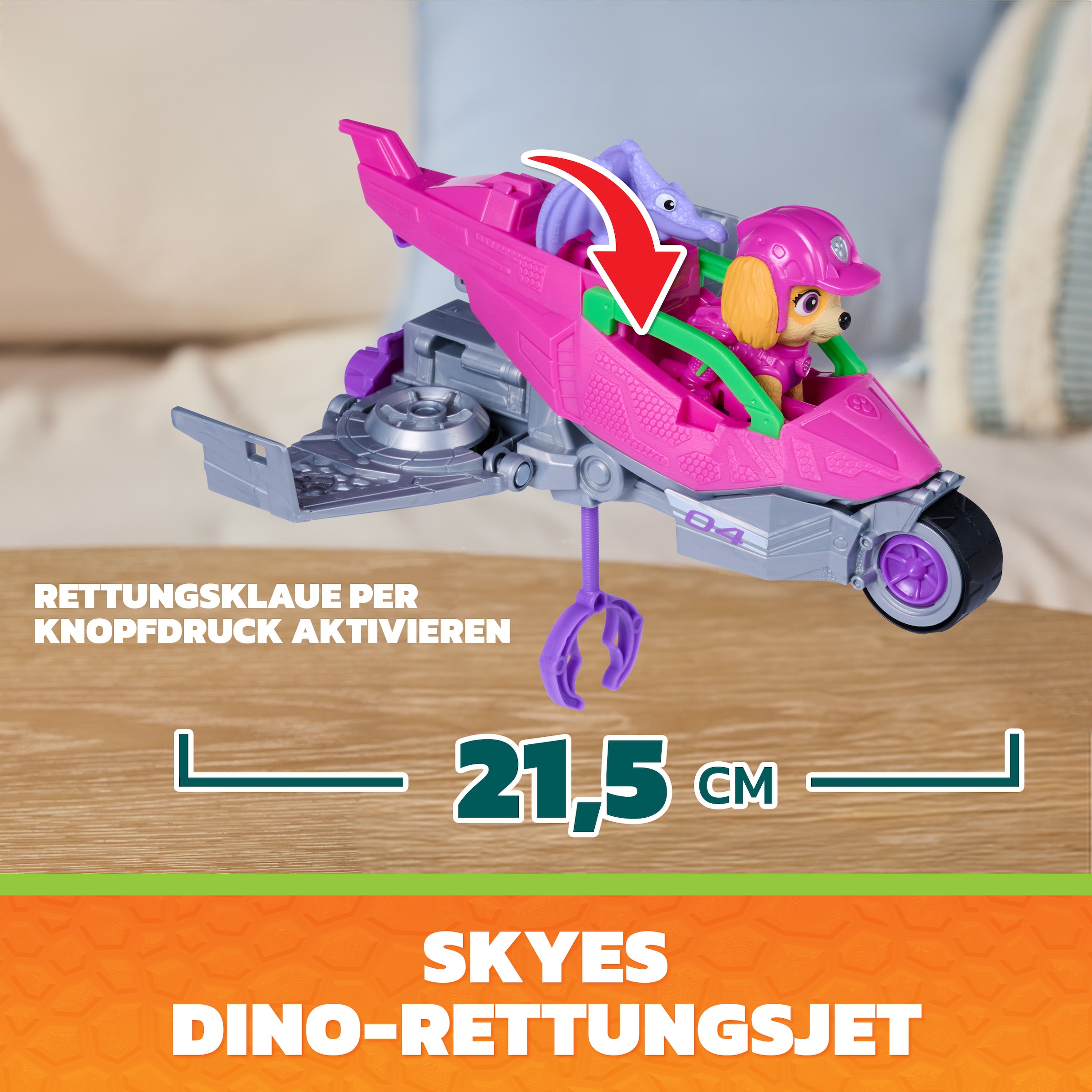 Spin Master Spielzeug-Auto »PAW Patrol: Der Dino Film, Skyes Dino-Rettungsjet«