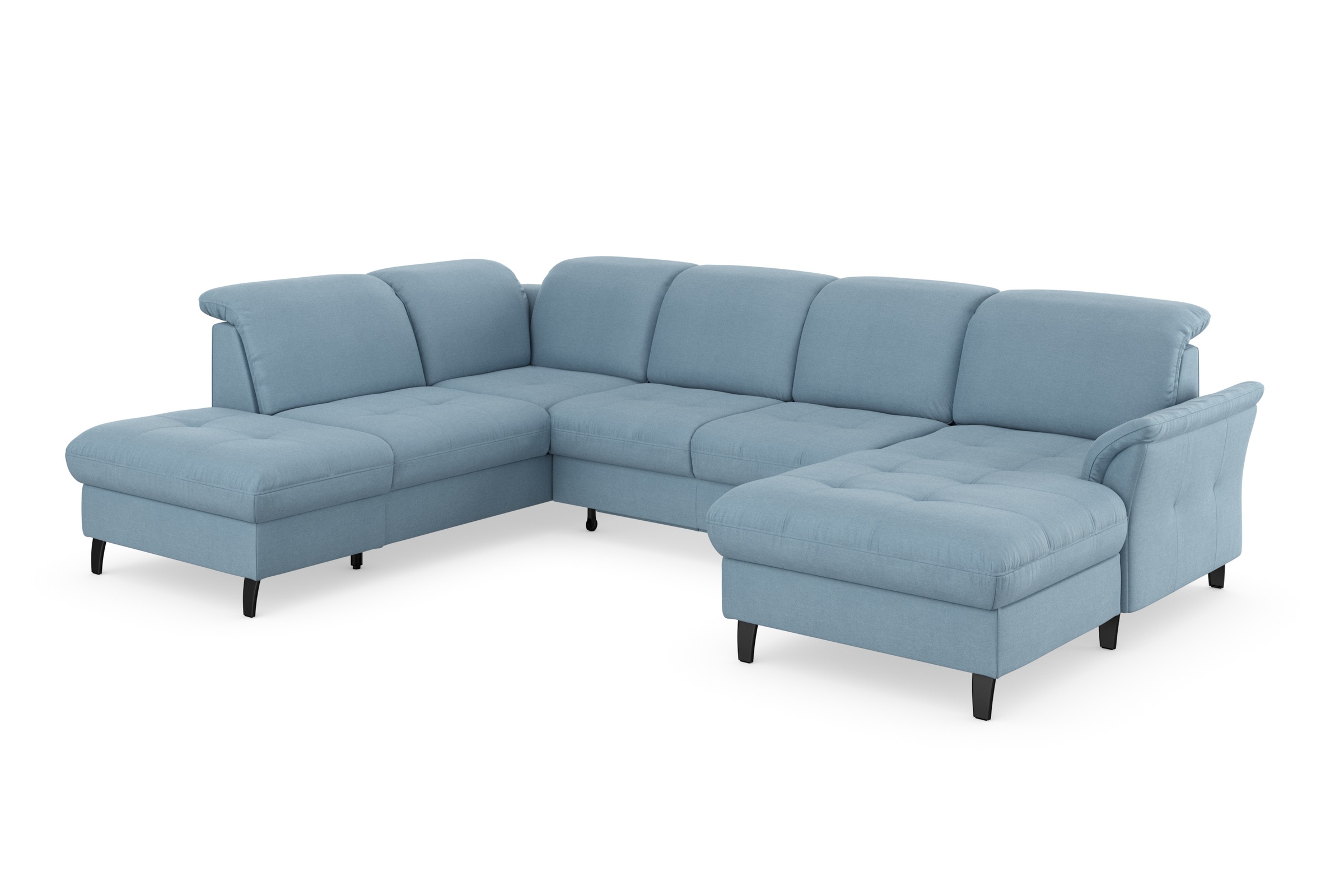 sit&more Wohnlandschaft »Maggiore U-Form«, wahlweise mit Kopfteilverstellung, Bettfunktion und Stauraum