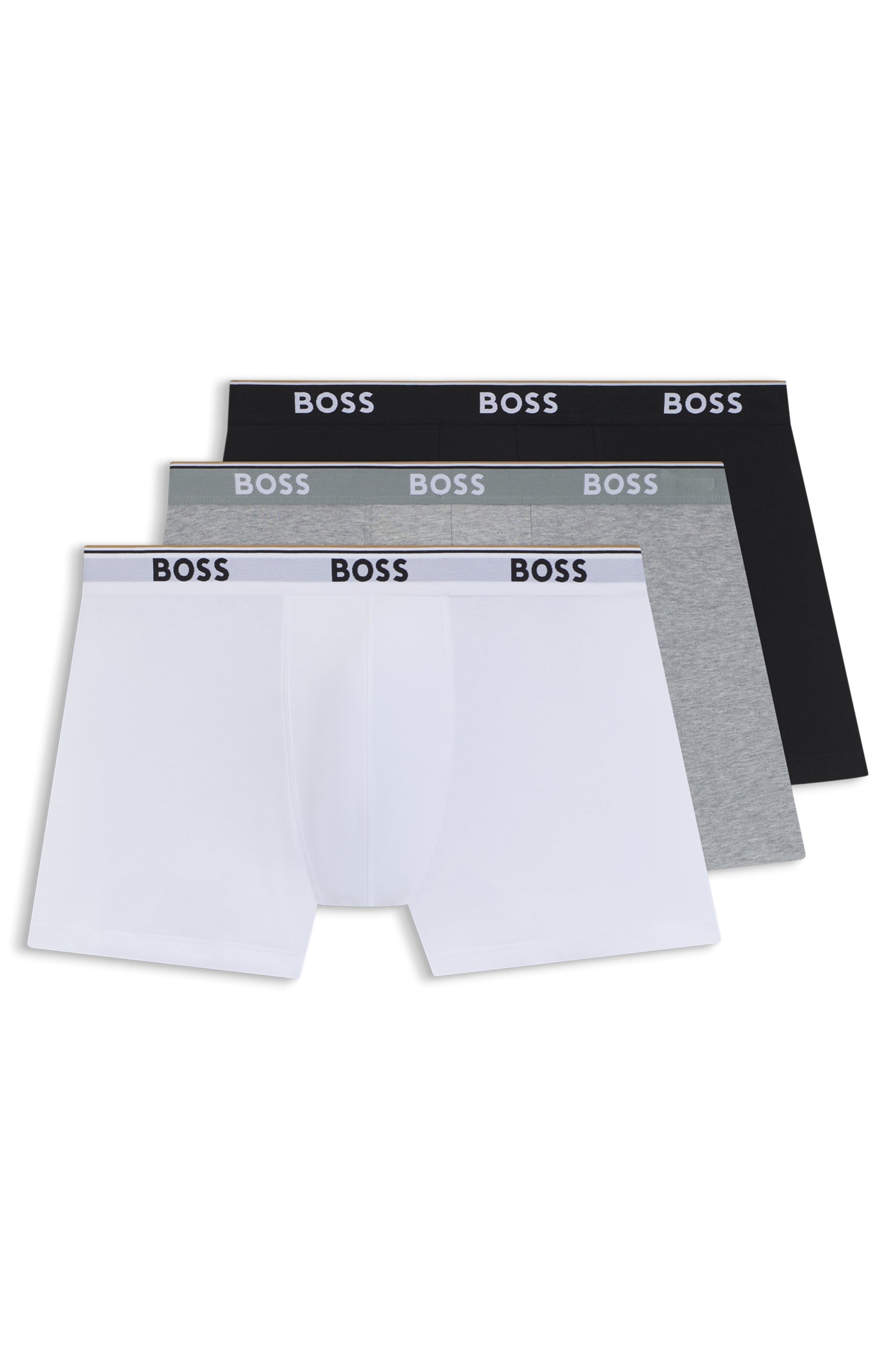 BOSS Boxer »Boxer 3 PACK« mit farblich passendem Webbund