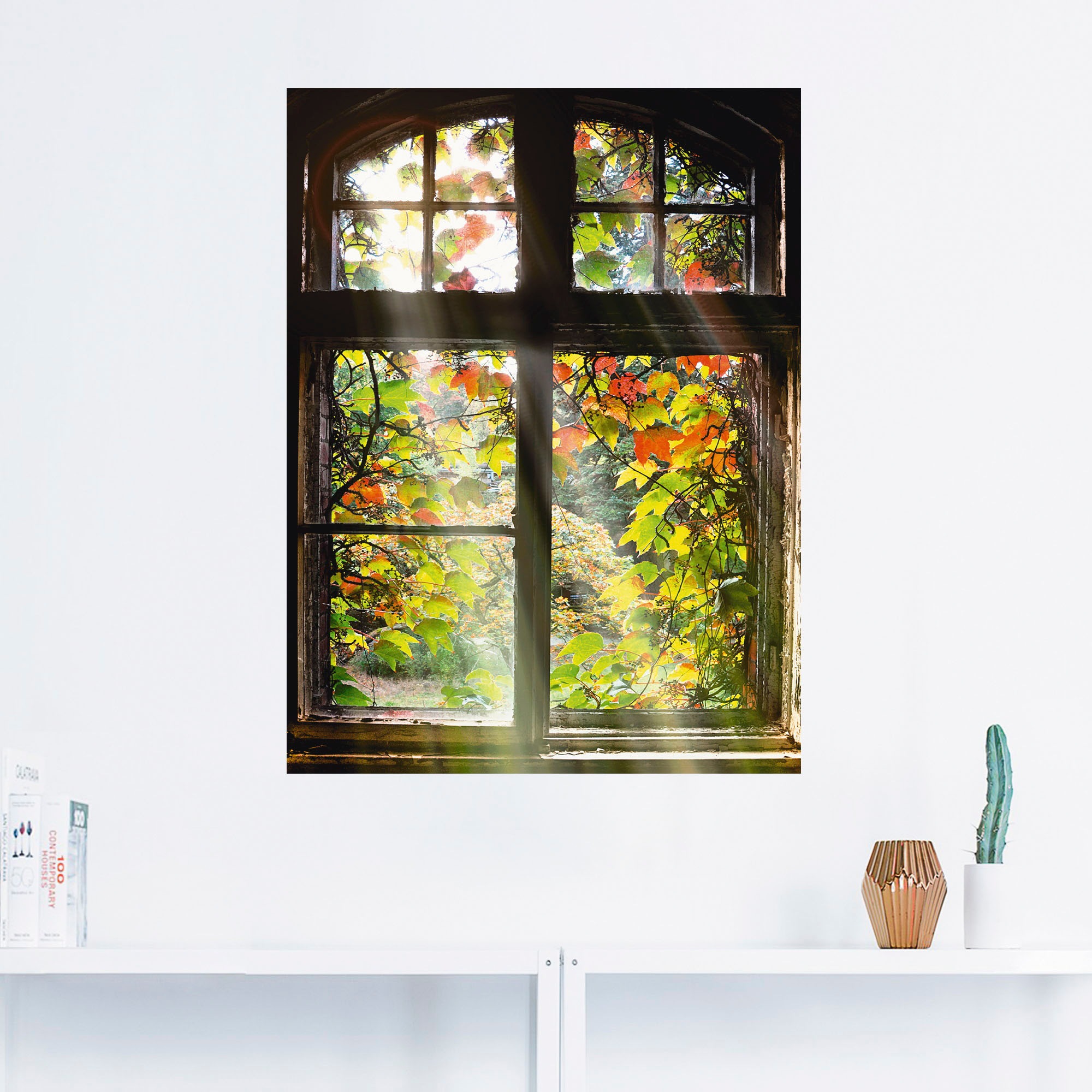 Artland Wandbild »Altbau«, Fenster & Türen, (1 St.), als Alubild, Outdoorbild, Leinwandbild, Poster, Wandaufkleber