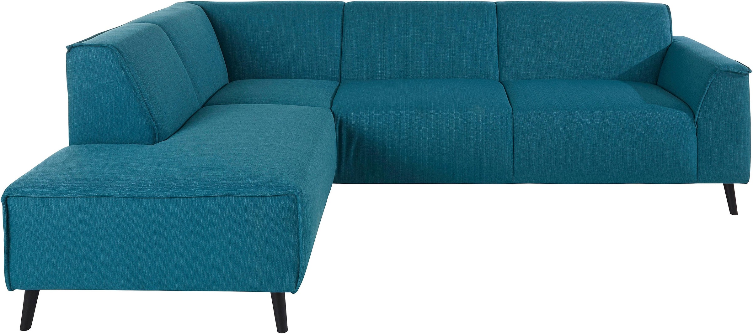 DOMO collection Ecksofa »Amora, inklusive komfortablem Federkern für mehr Sitzkomfort, L-Form«, mit Ottomane, elegant und zeitlos, bequem, Komfortsitzhöhe 47cm