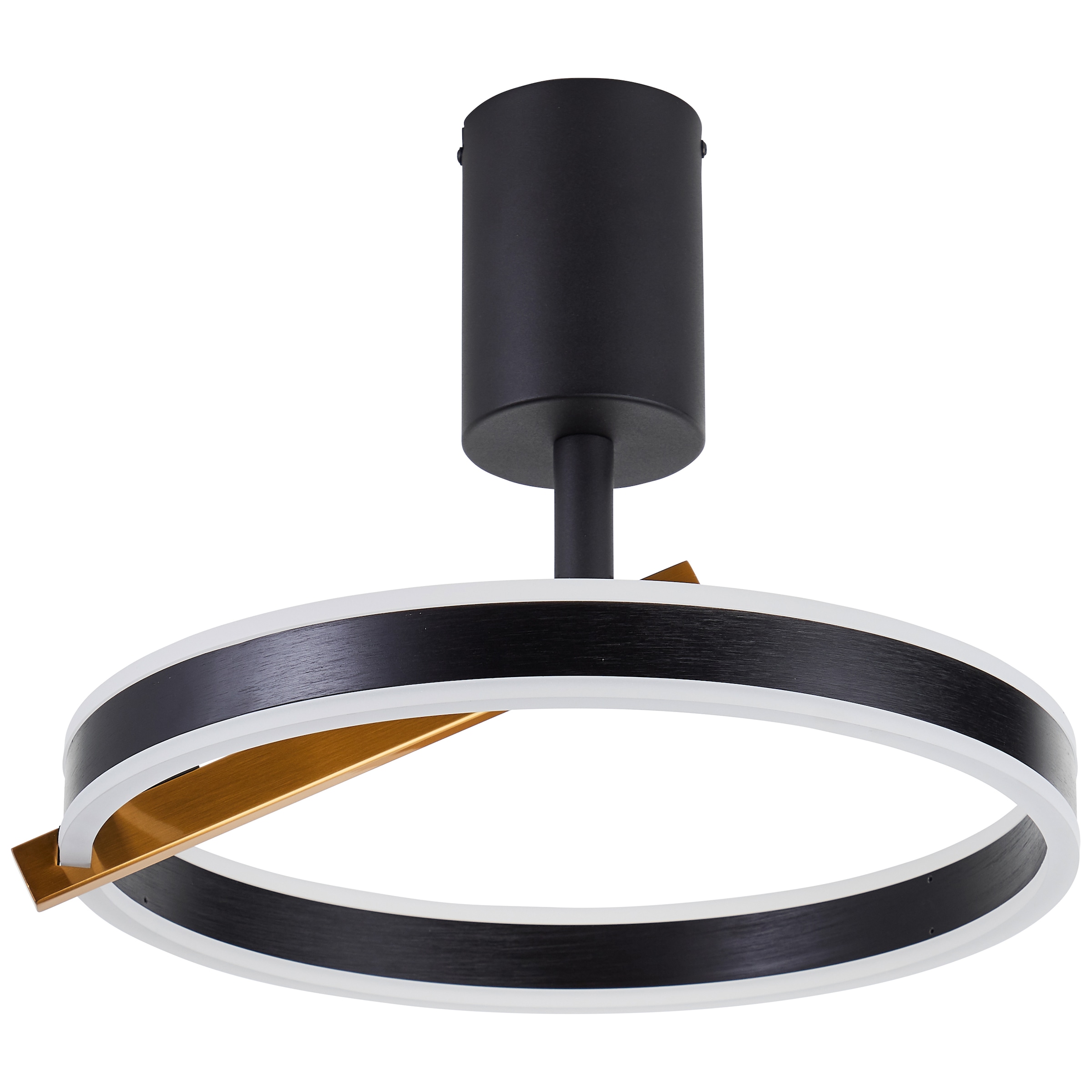 Brilliant LED Deckenleuchte »Merida«, 36 x 42 x 40 cm, 3100 lm, 3000-6500 K, dimmbar, Aluminium, schwarz