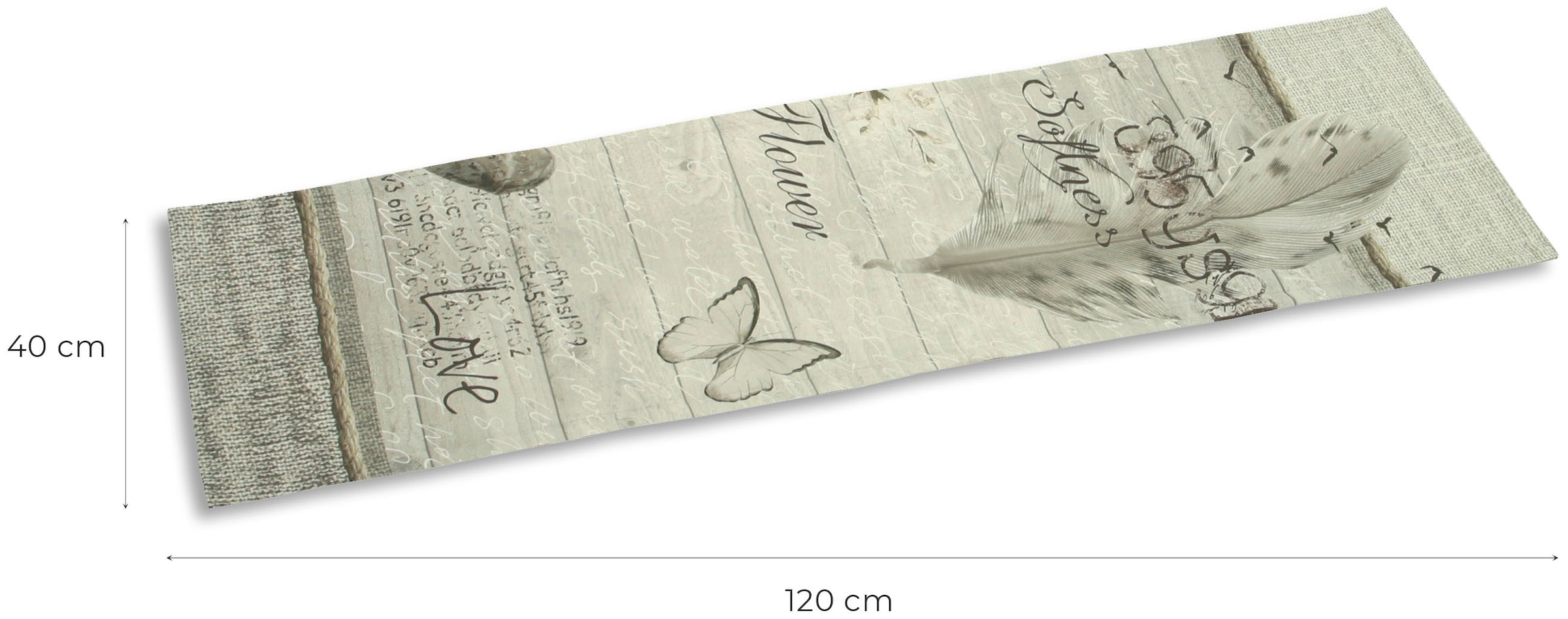 GO-DE Tischläufer, (L/B): ca. 120x40 cm
