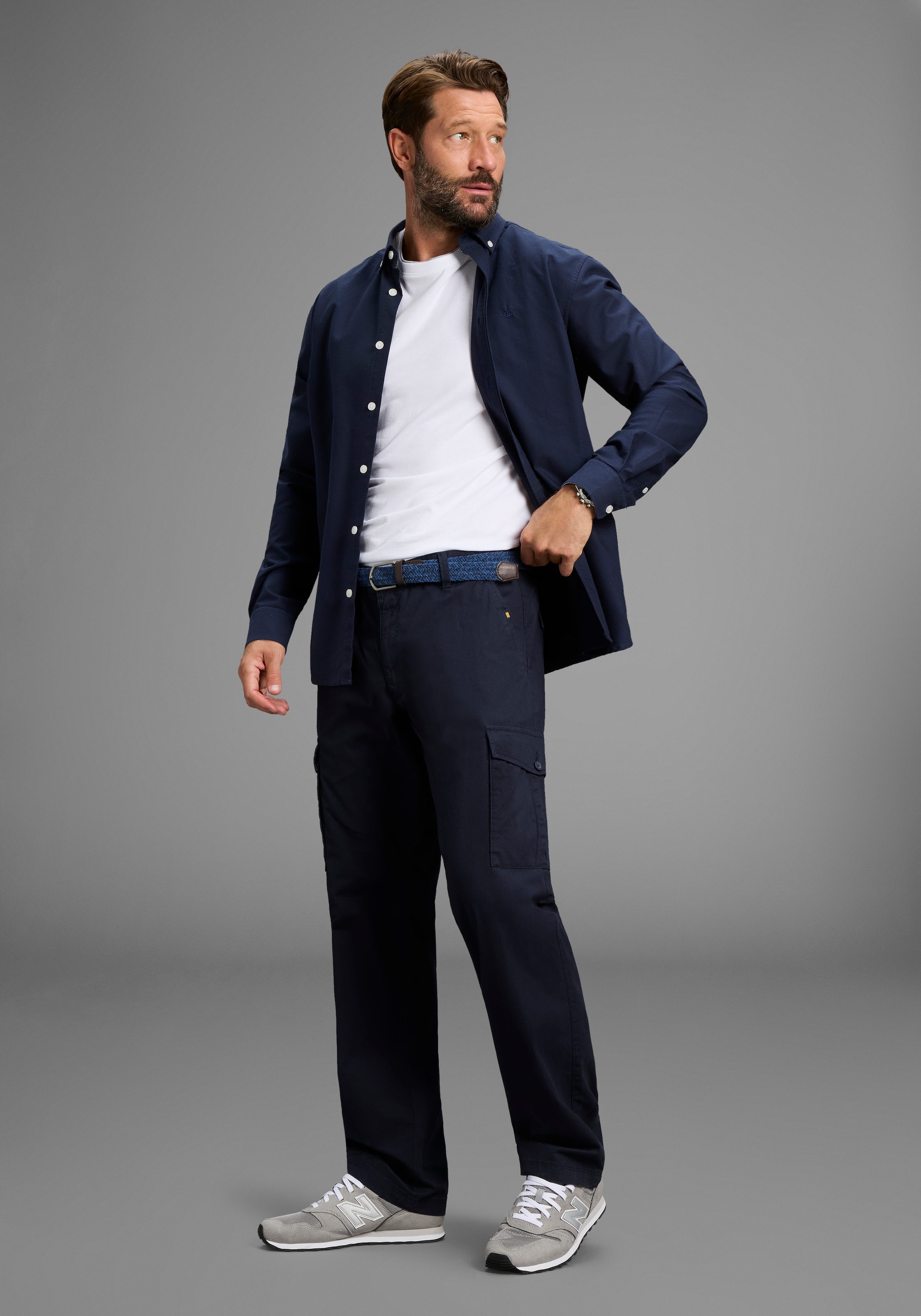 Man's World Cargohose »Cargohose Große Größen inkl. Gürtel«  passt jeder Großen Größe! inkl. Gürtel